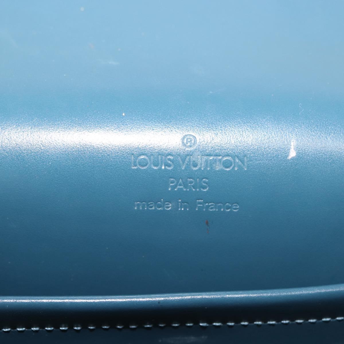 LOUIS VUITTON Damier Vernis Club Bag Green Petrol Blue M92128 LV Auth BA5815