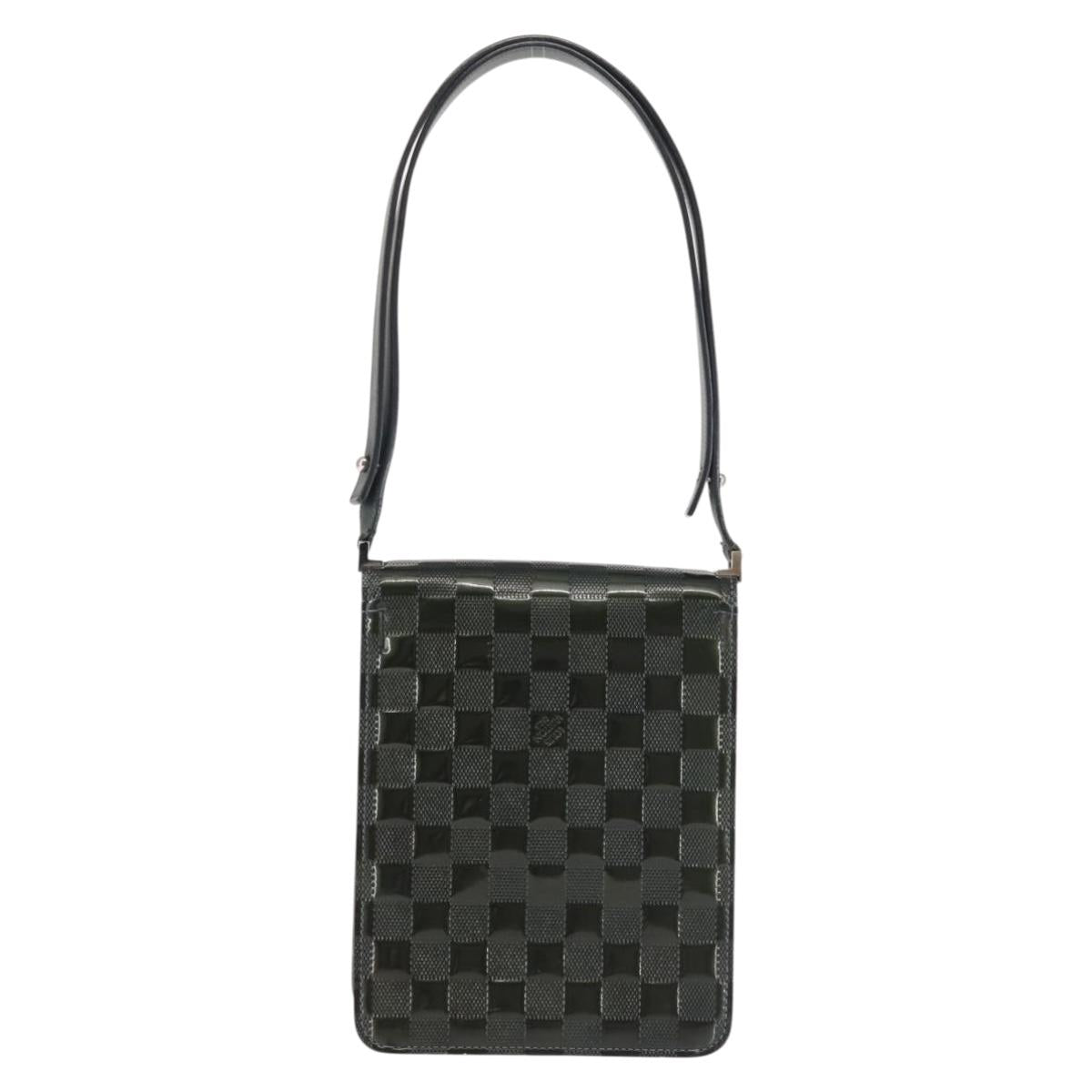LOUIS VUITTON Damier Vernis Club Bag Green Petrol Blue M92128 LV Auth BA5815