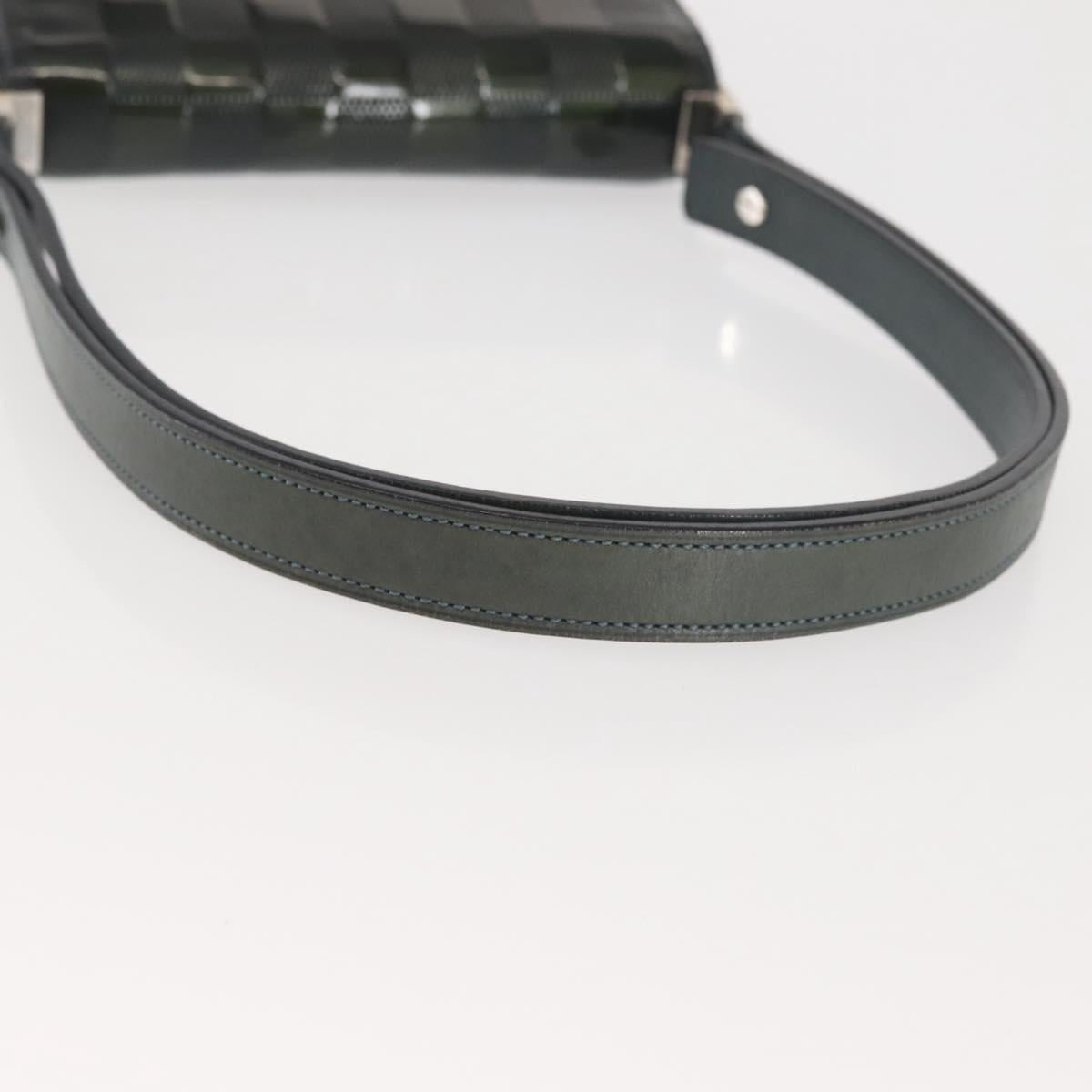 LOUIS VUITTON Damier Vernis Club Bag Green Petrol Blue M92128 LV Auth BA5815