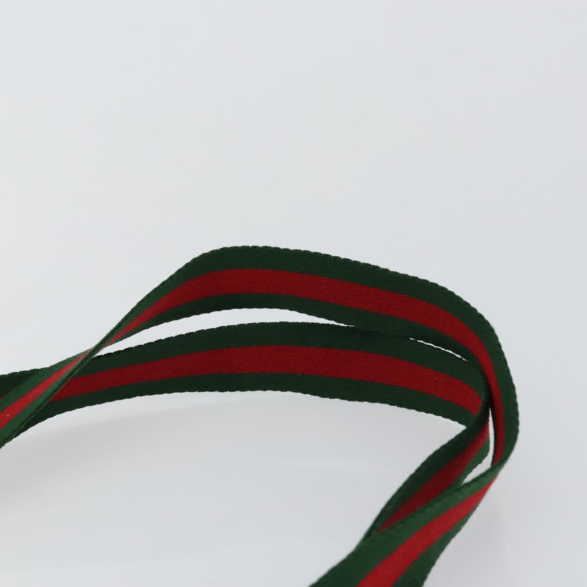 GUCCI GG Supreme Web Sherry Line Tote Bag PVC Beige 39 02 003 Auth BA5817