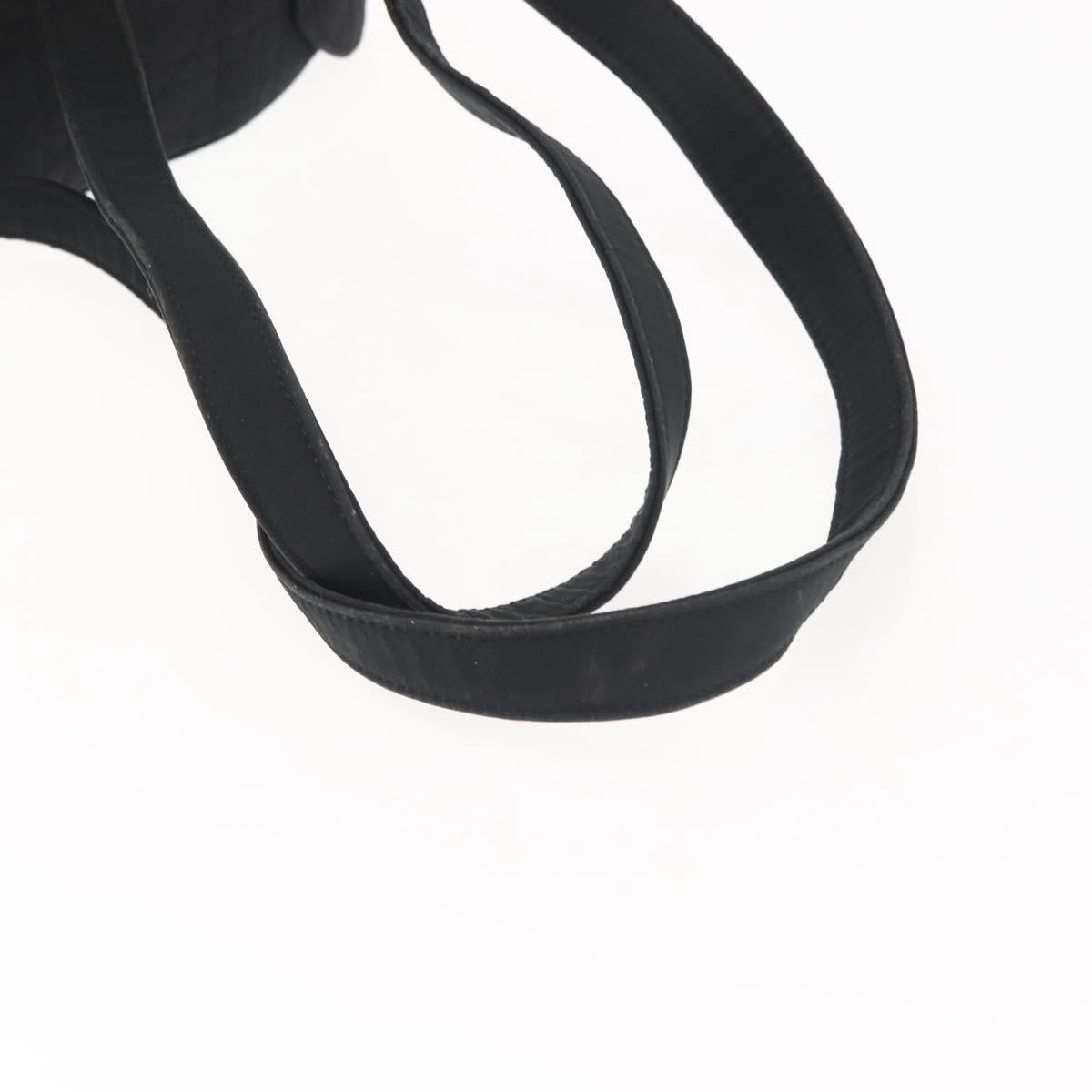 Christian Dior Canage Backpack Nylon Black Gold Auth BA5824