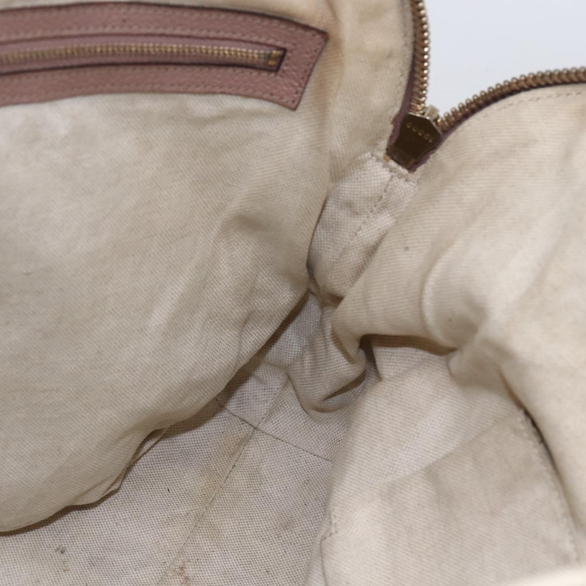 GUCCI GG Canvas Shoulder Bag Beige Gold 323673 Auth BA5827