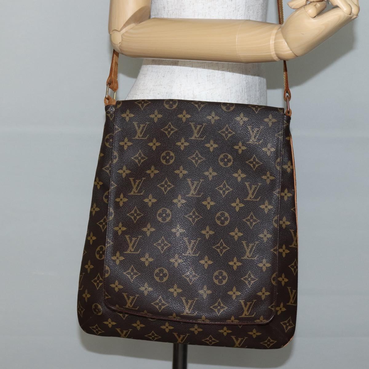 LOUIS VUITTON Monogram Musette Shoulder Bag M51256 LV Auth BA5831