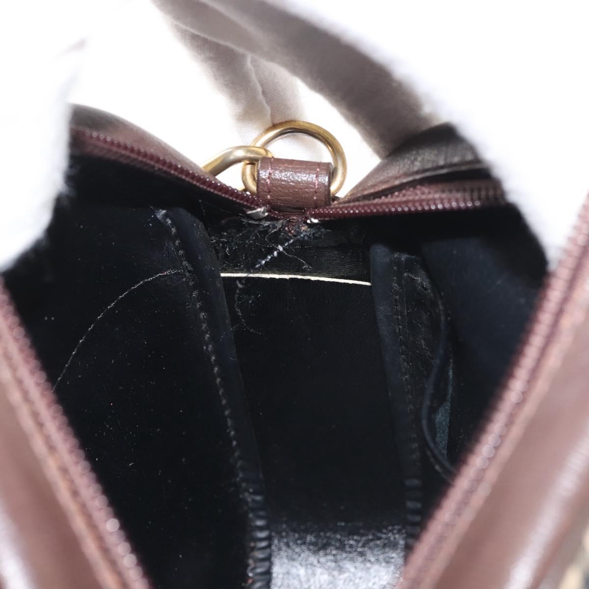 Burberrys Nova Check Shoulder Bag Canvas Beige Gold Auth BA5837
