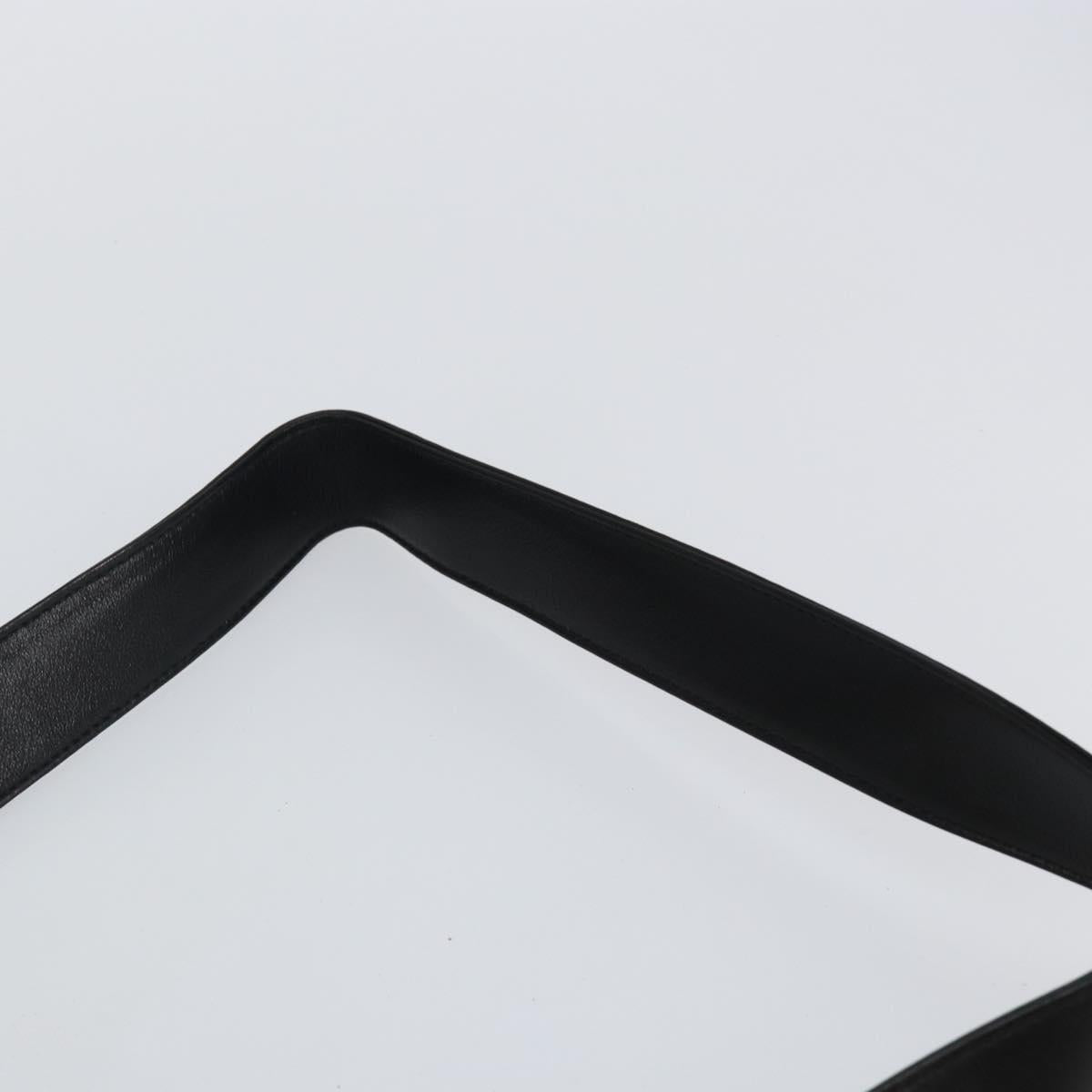 GUCCI Bamboo Hand Bag Leather 2way Black Gold 001 1638 Auth BA5842