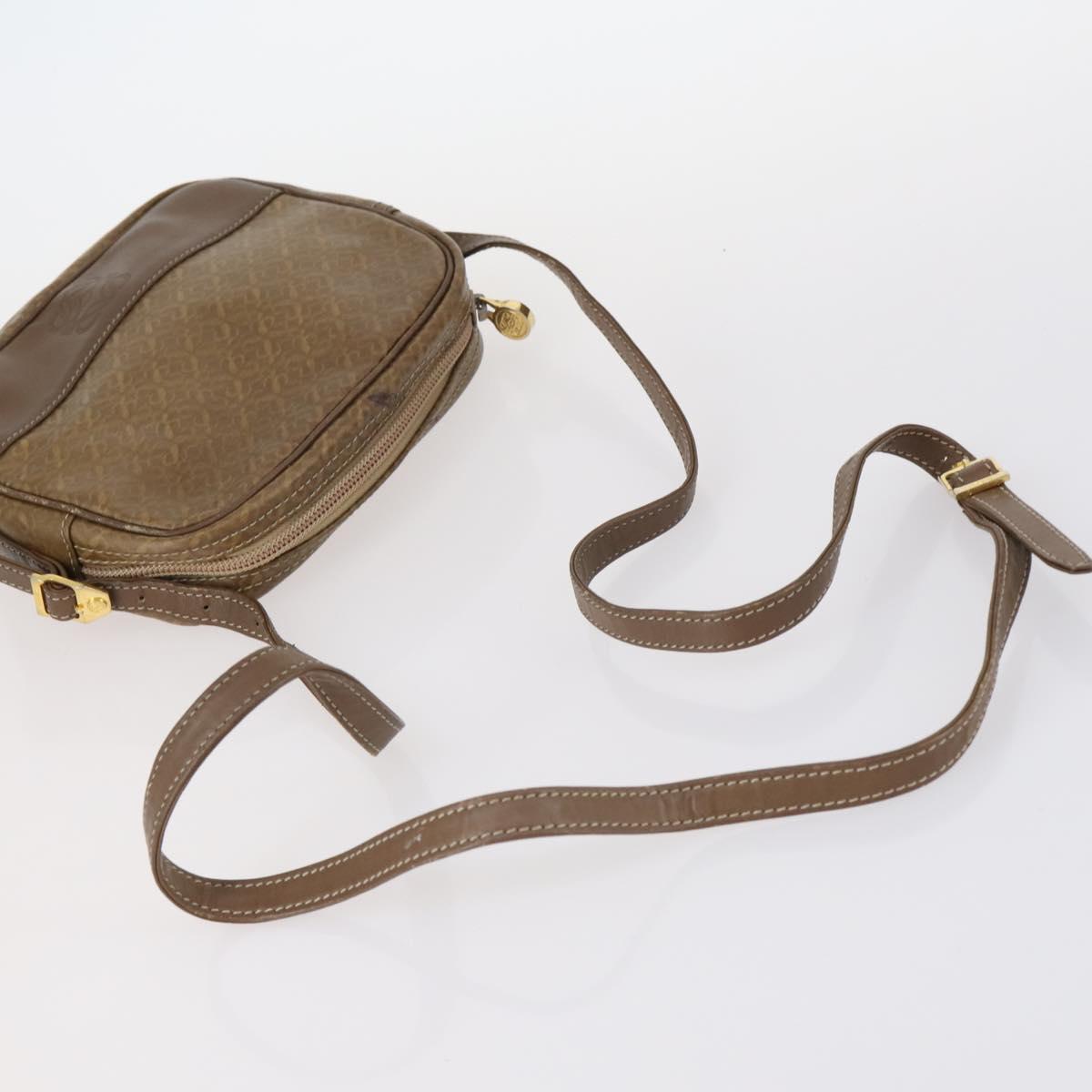 BALLY Loewe Shoulder Bag Canvas PVC Nylon 3Set Pink Brown Auth BA5852