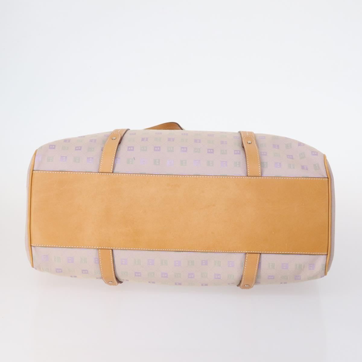 BALLY Loewe Shoulder Bag Canvas PVC Nylon 3Set Pink Brown Auth BA5852