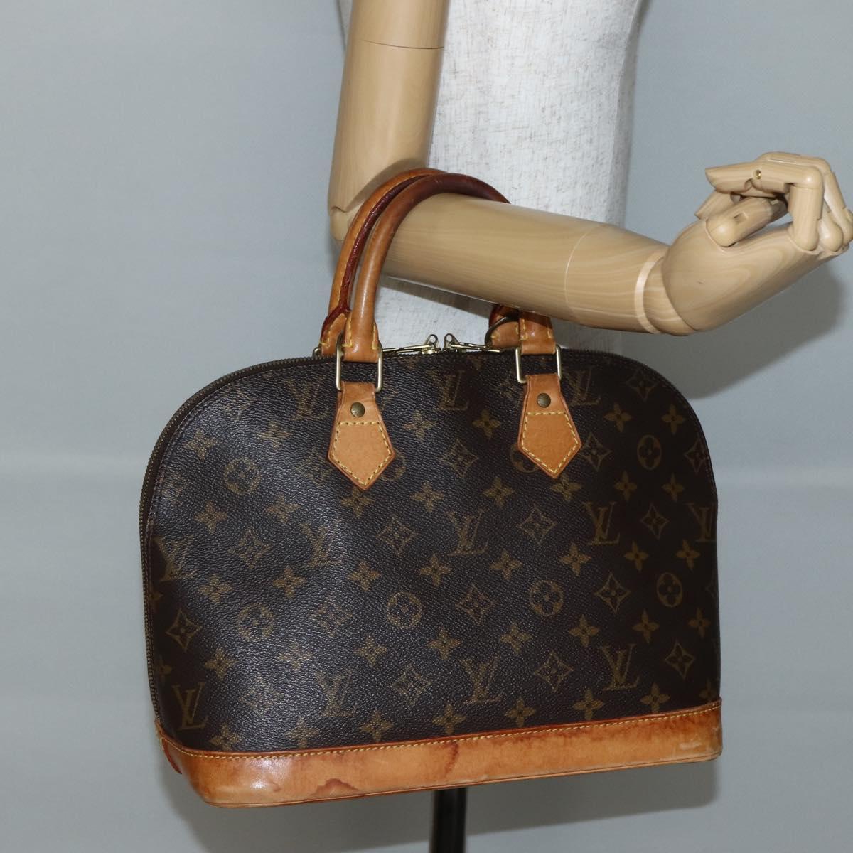 LOUIS VUITTON Monogram Alma Hand Bag M51130 LV Auth BA5855