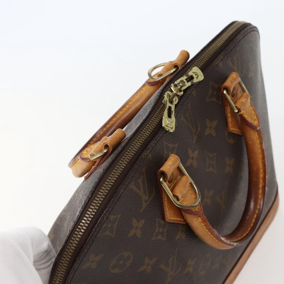 LOUIS VUITTON Monogram Alma Hand Bag M51130 LV Auth BA5855
