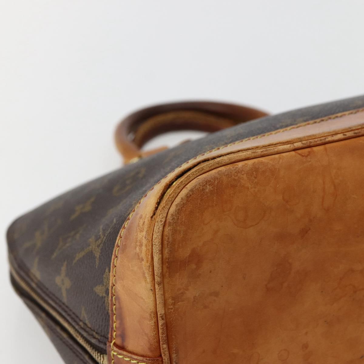 LOUIS VUITTON Monogram Alma Hand Bag M51130 LV Auth BA5858