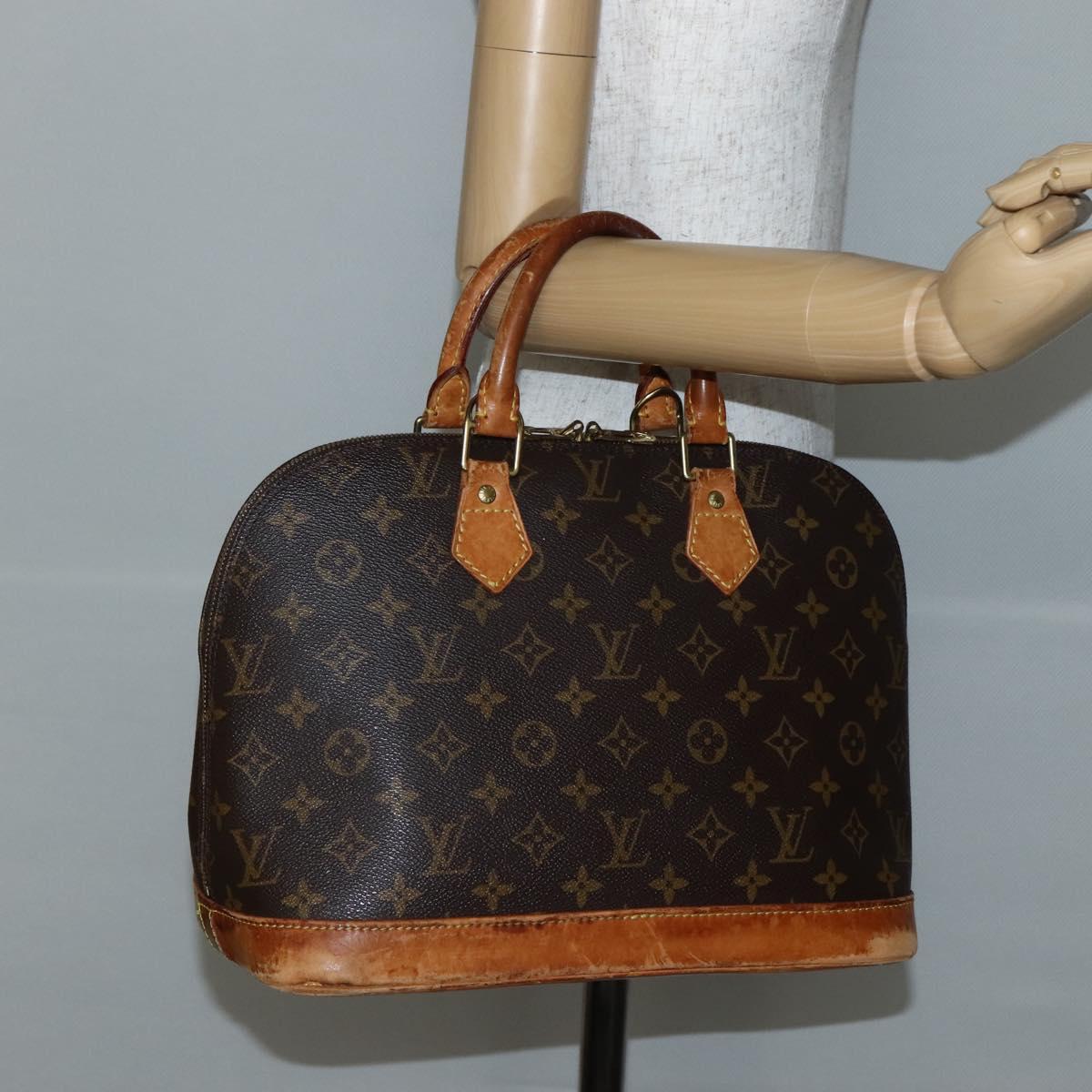 LOUIS VUITTON Monogram Alma Hand Bag M51130 LV Auth BA5858