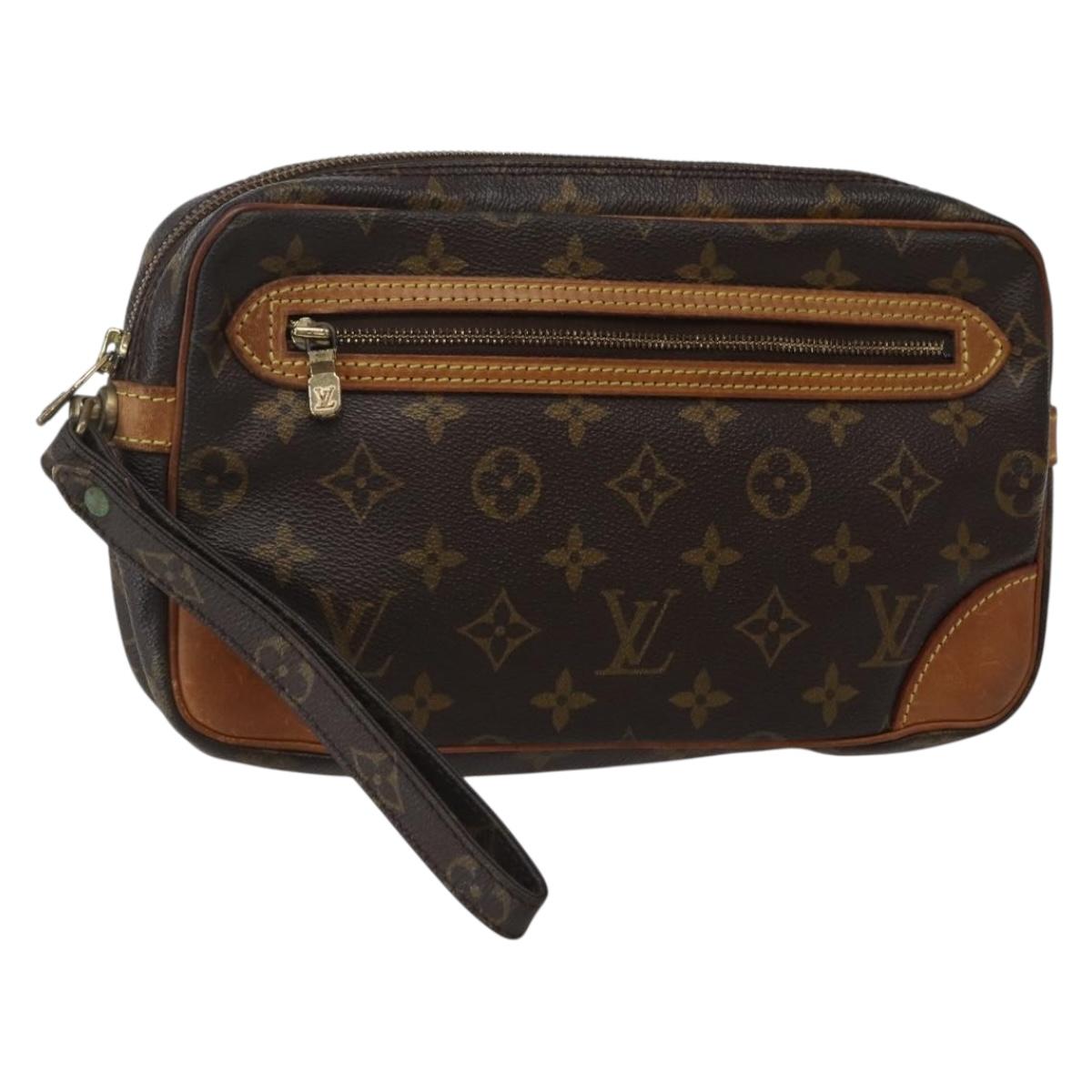 LOUIS VUITTON Monogram Marly Dragonne GM Clutch Bag M51825 LV Auth BA5859