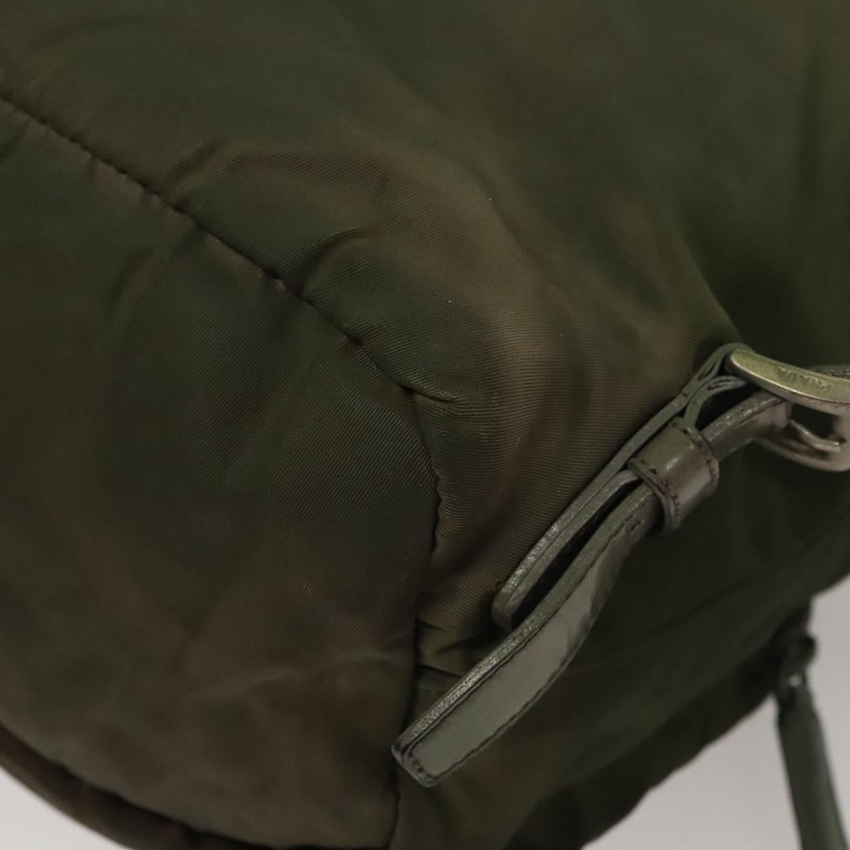PRADA Backpack Nylon Khaki Auth BA588
