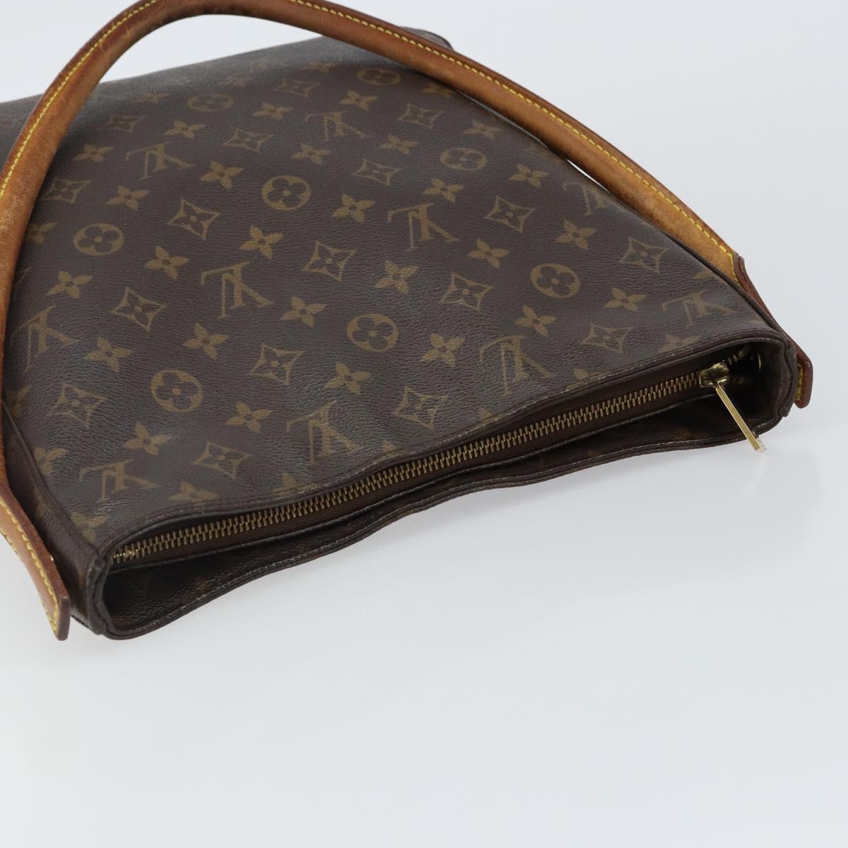 LOUIS VUITTON Monogram Looping GM Shoulder Bag M51145 LV Auth BA5893