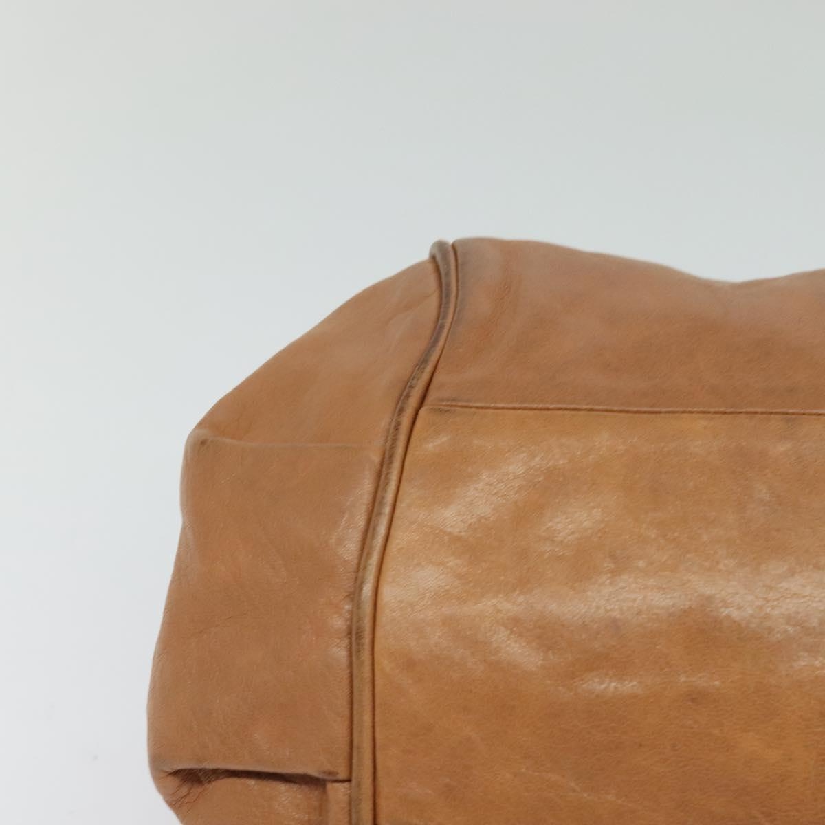 Chloe Hand Bag Leather 2way Brown Gold Auth BA590