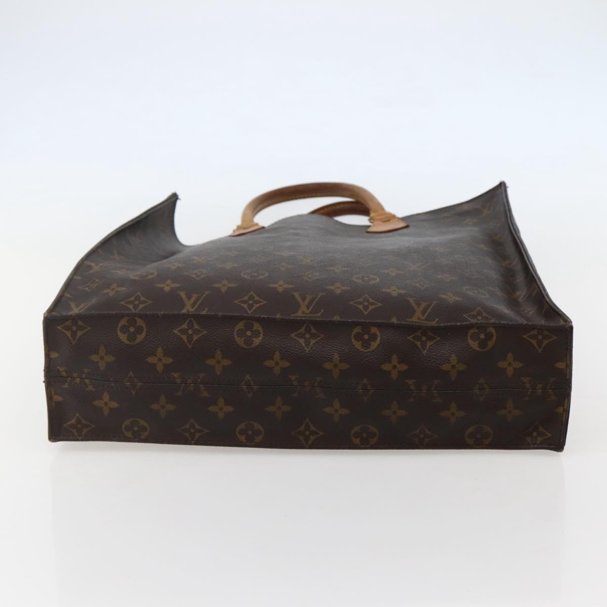 LOUIS VUITTON Monogram Sac Plat Hand Bag M51140 LV Auth BA5908