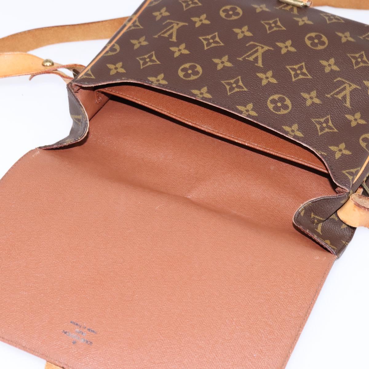LOUIS VUITTON Monogram Cartouchiere GM Shoulder Bag M51252 LV Auth BA5913