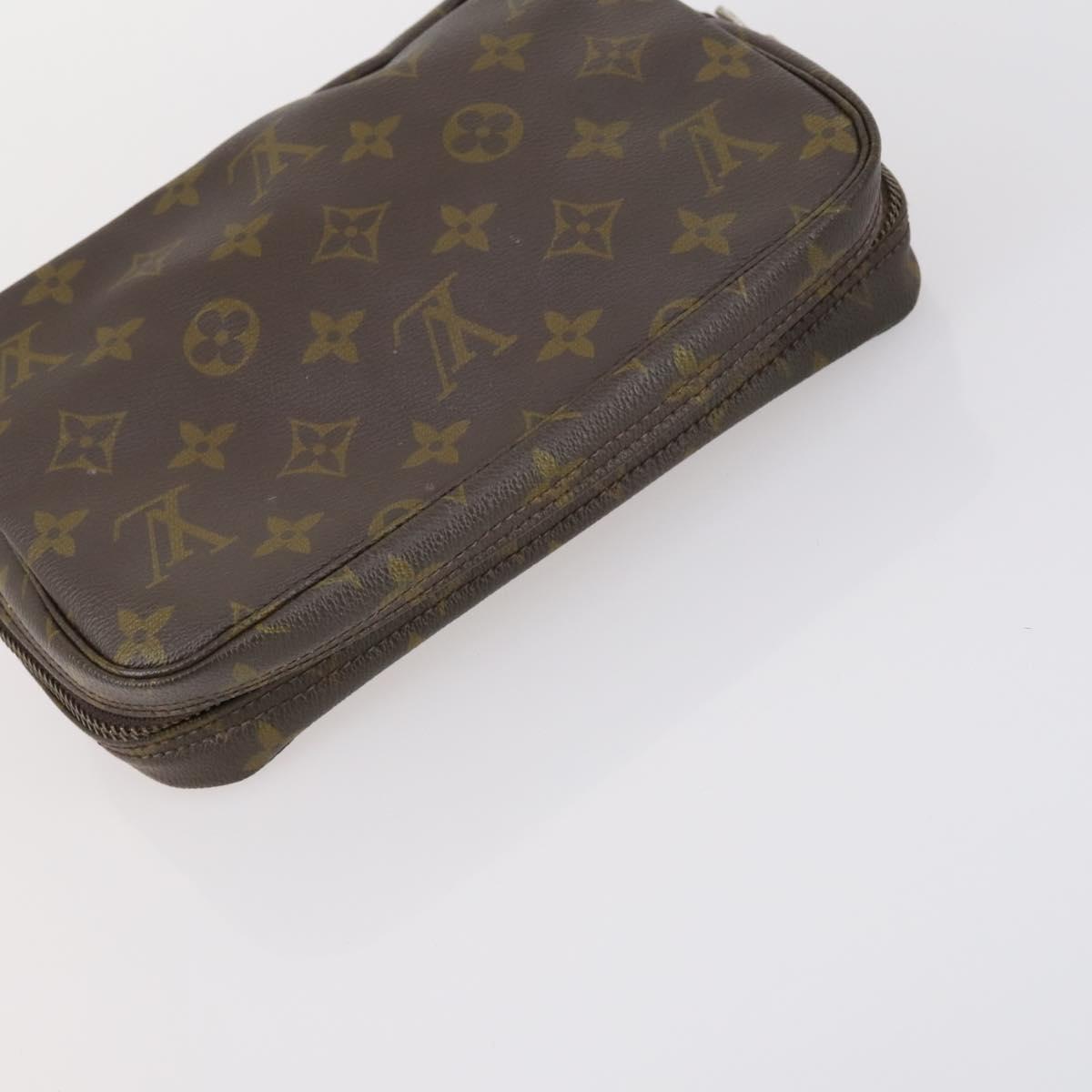 LOUIS VUITTON Monogram Clutch Bag 3 Set LV Auth BA5918