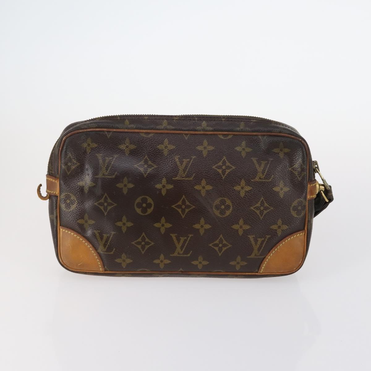 LOUIS VUITTON Monogram Clutch Bag 3 Set LV Auth BA5918