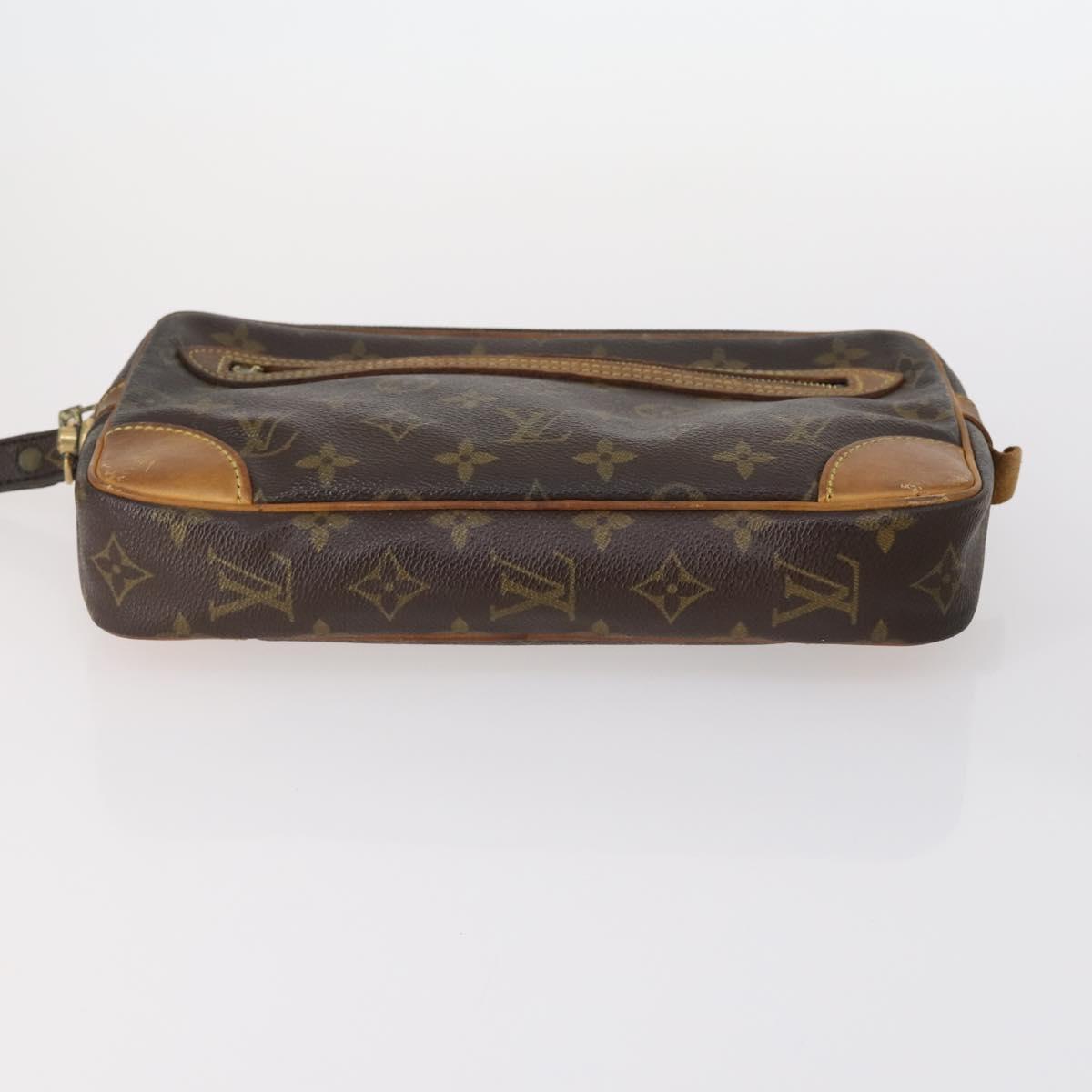 LOUIS VUITTON Monogram Clutch Bag 3Set LV Auth BA5918