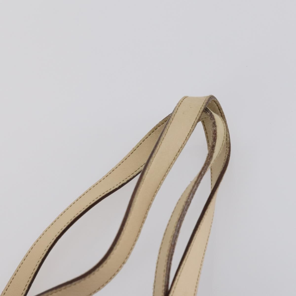 Salvatore Ferragamo Tote Bag Vinyl Brown Silver Auth BA5943