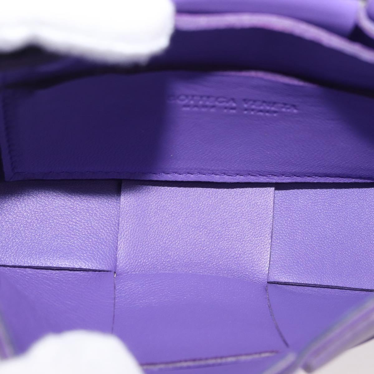 BOTTEGA VENETA MAXI INTRECCIATO Candy Cassette Bag Leather Purple Auth BA5953