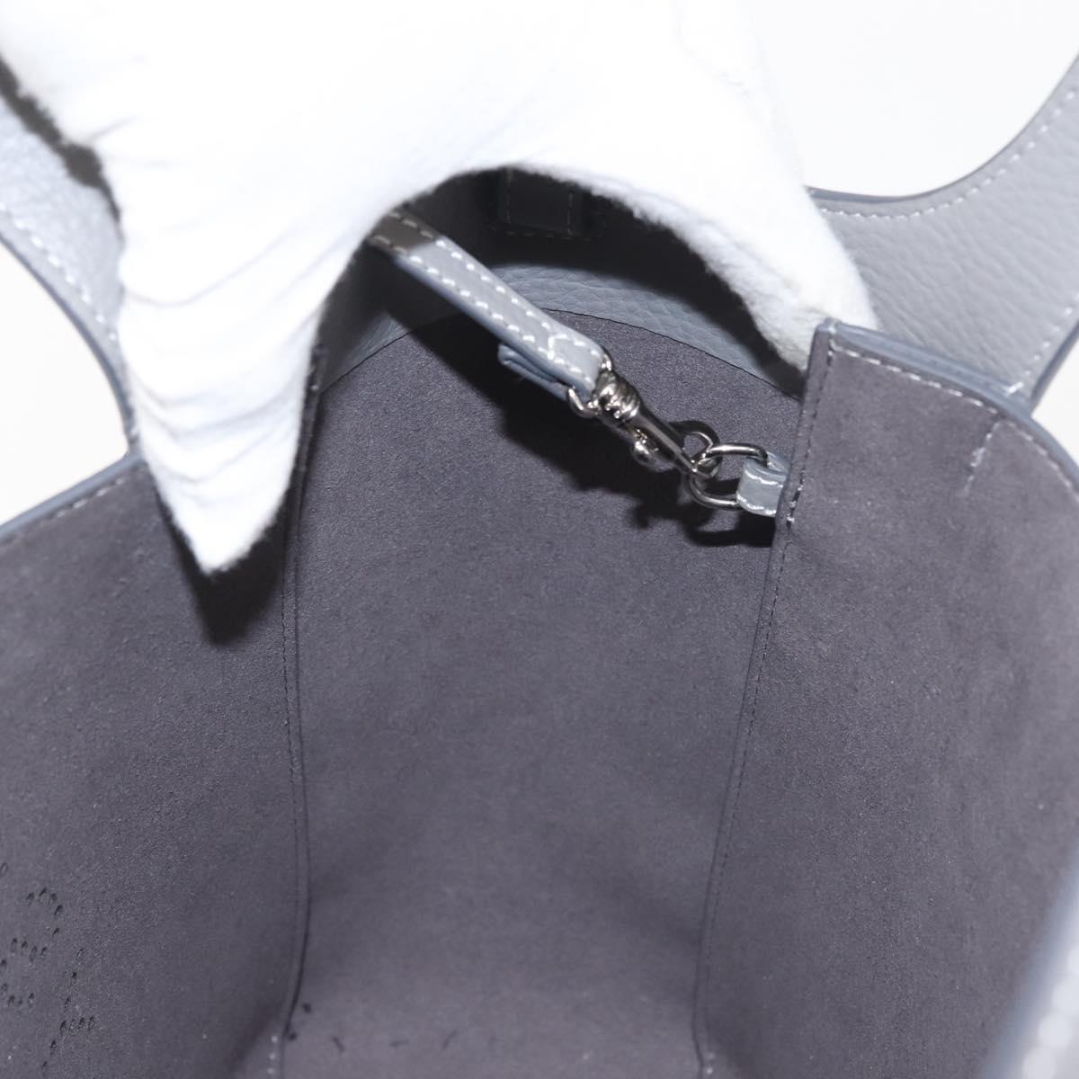 Stella MacCartney Hand Bag Leather 2way Gray Silver Auth BA5955