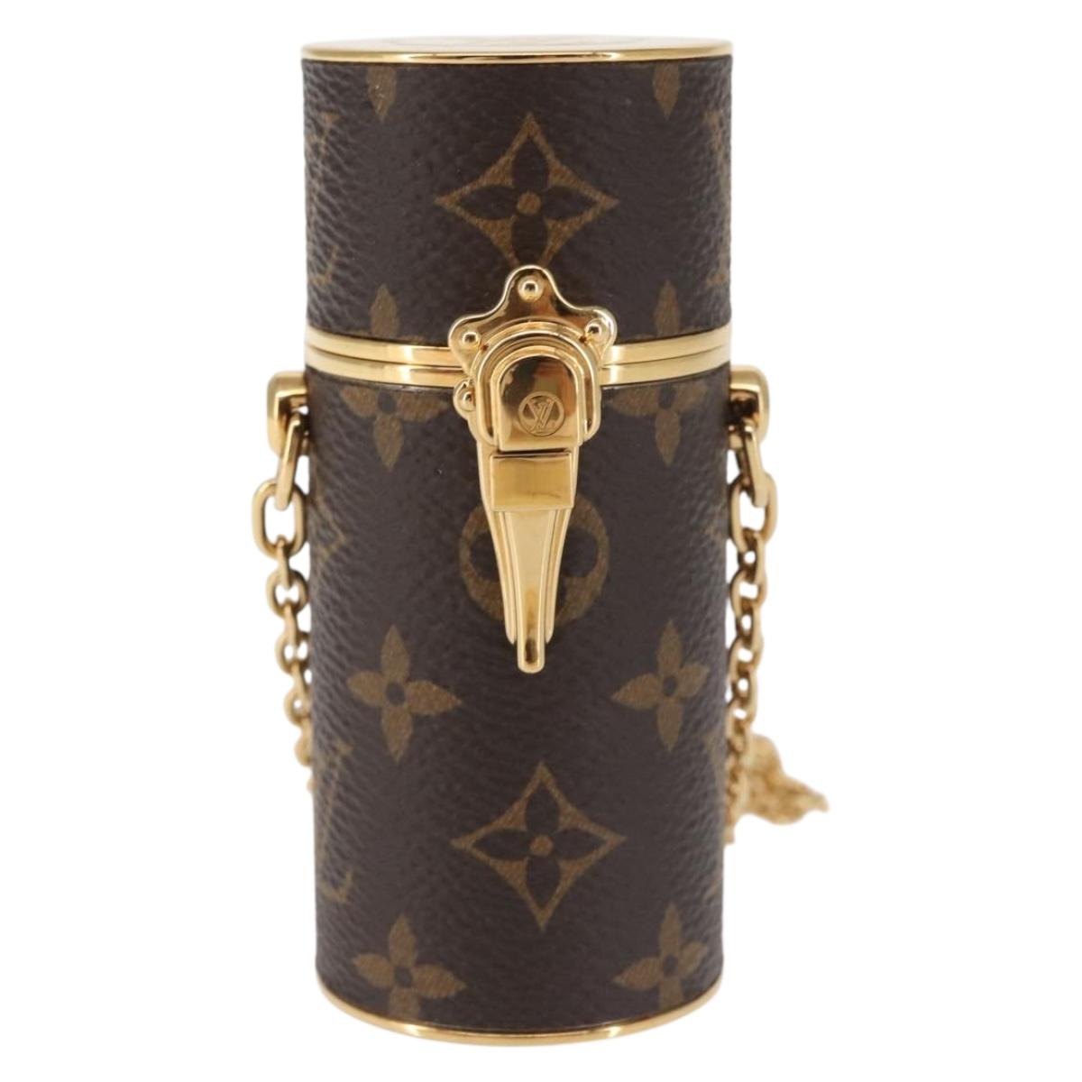 LOUIS VUITTON Monogram Lipstick Case Cosmetic Pouch MP2406 LV Auth BA5961