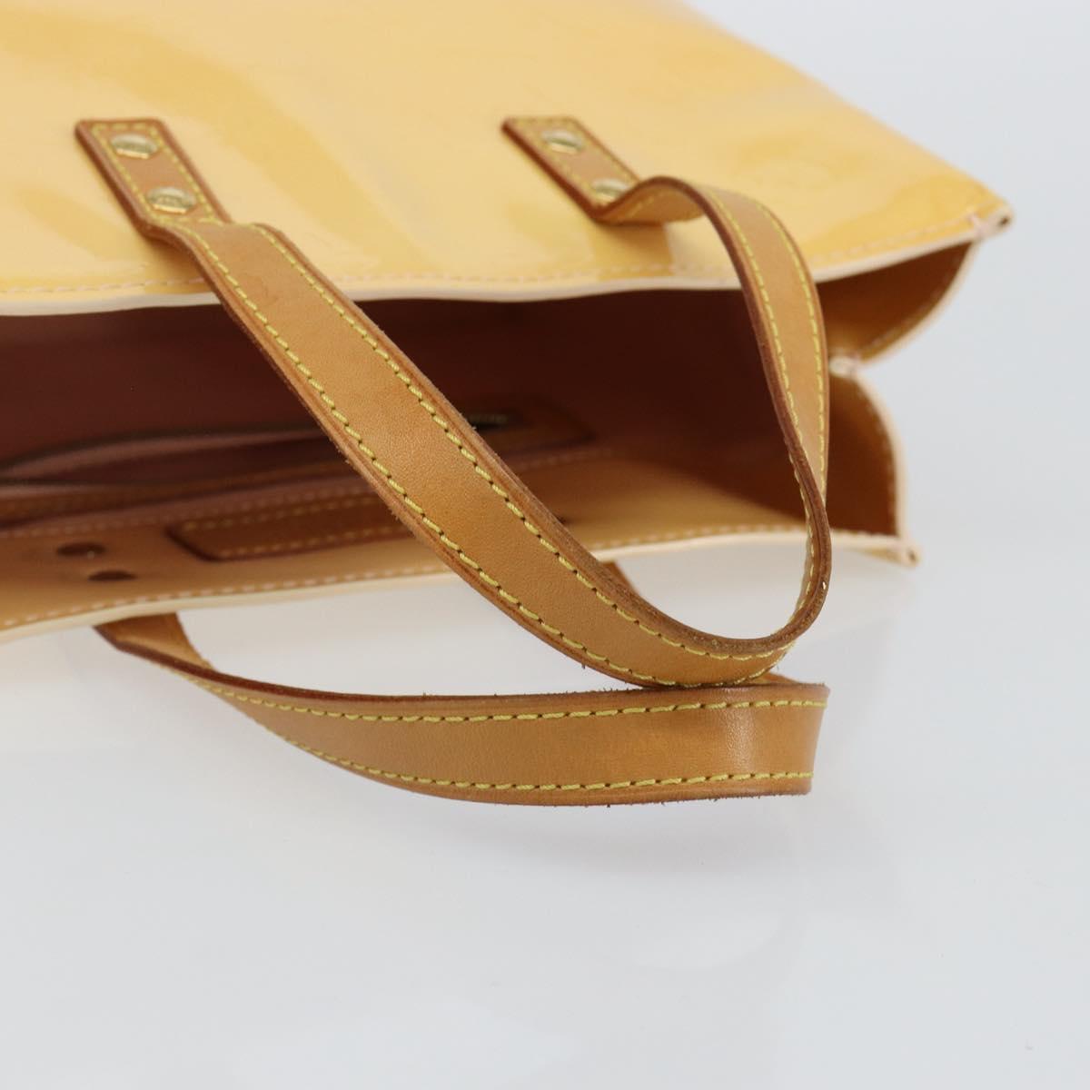 LOUIS VUITTON Monogram Vernis Reade PM Bag Marshmallow Pink M91306 Auth BA5971