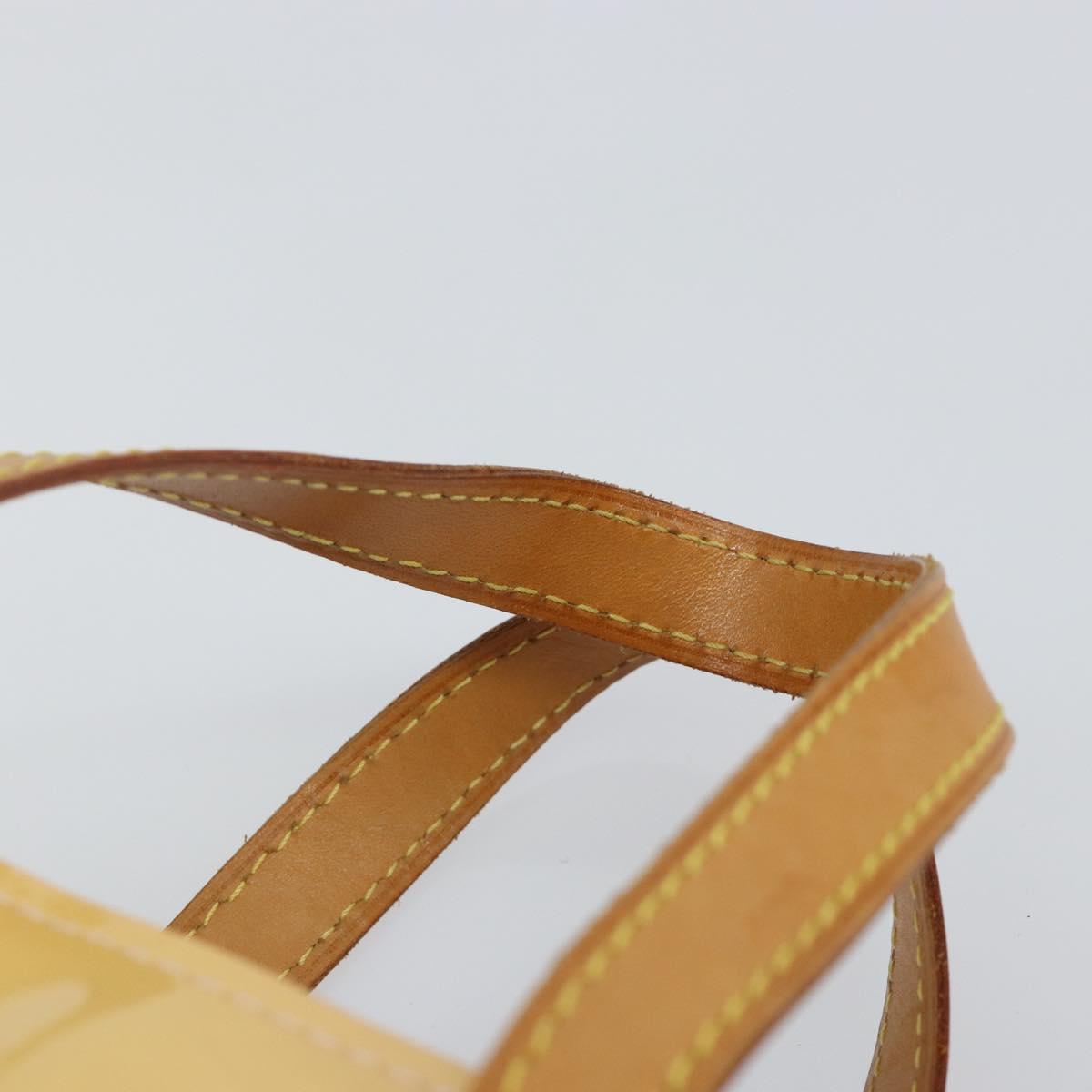 LOUIS VUITTON Monogram Vernis Reade PM Bag Marshmallow Pink M91306 Auth BA5971