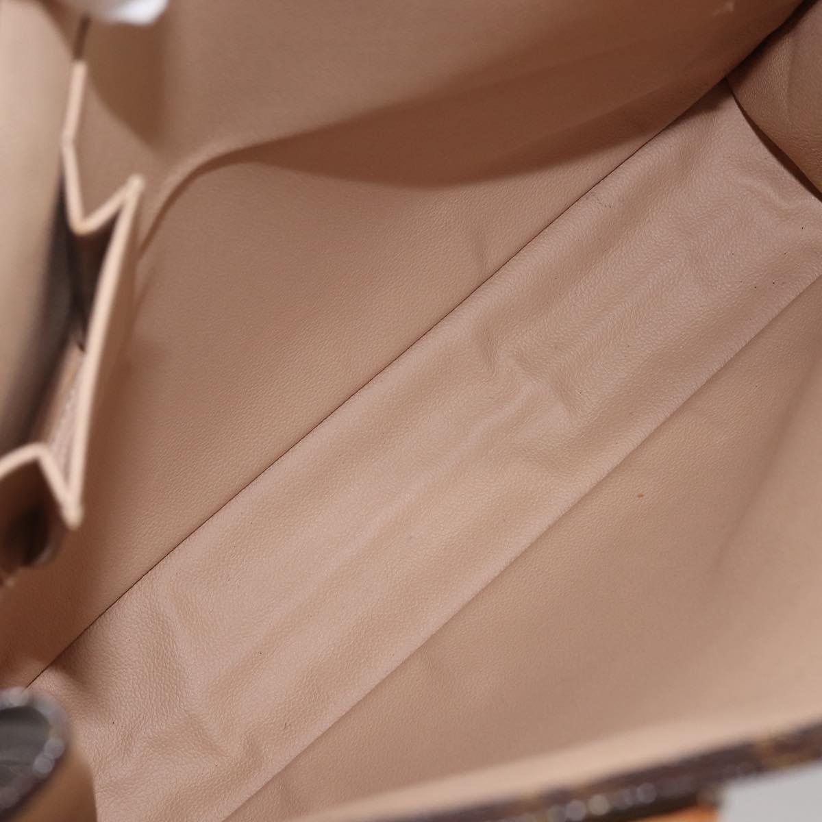 LOUIS VUITTON Monogram Sac Plat Hand Bag M51140 LV Auth BA5984