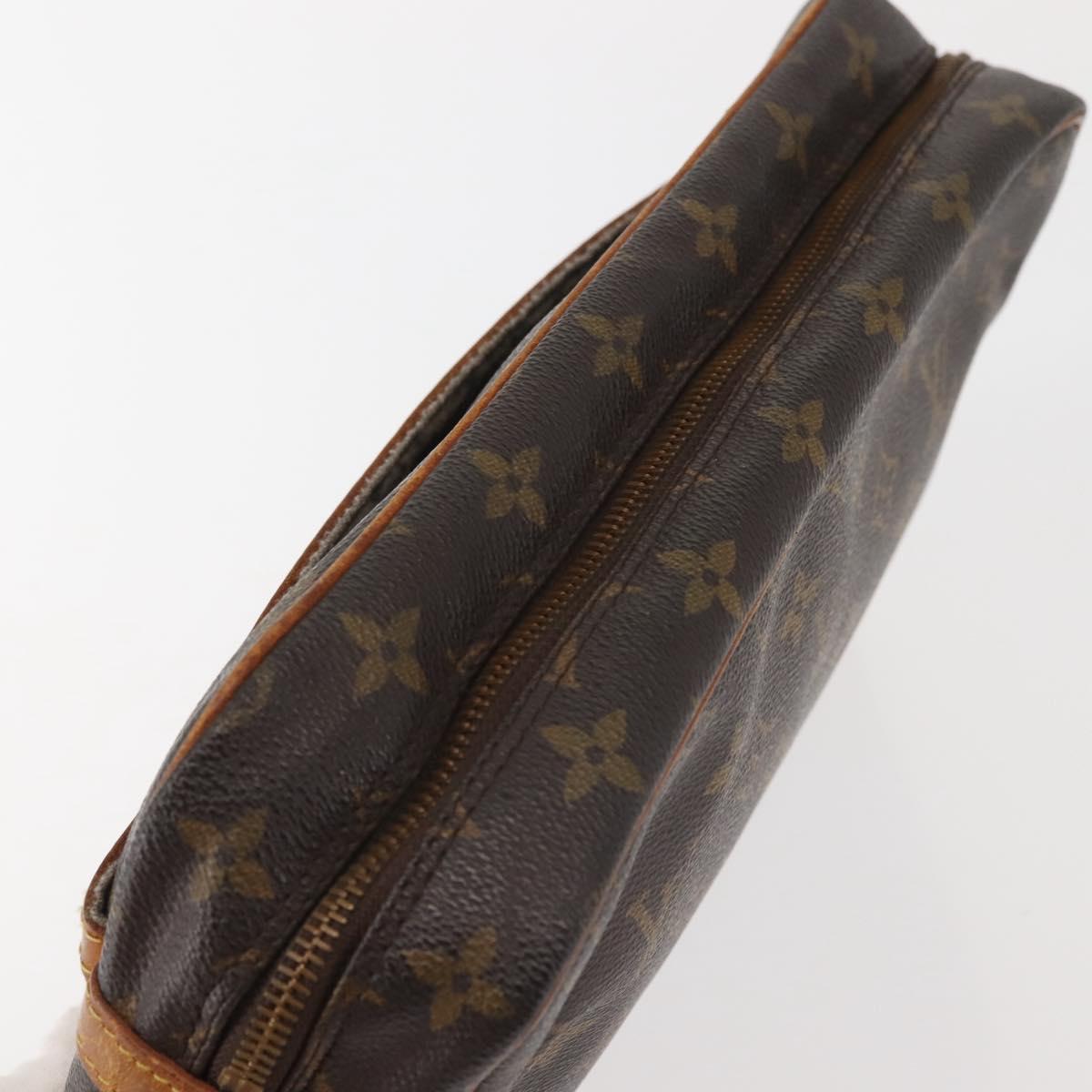 LOUIS VUITTON Monogram Compiegne 28 Clutch Bag M51845 LV Auth BA5993