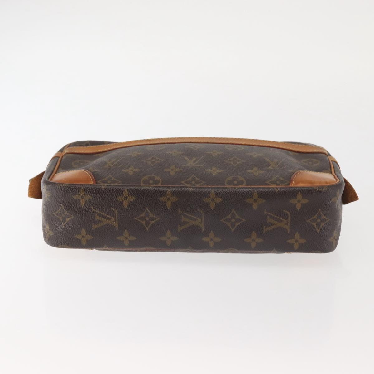 LOUIS VUITTON Monogram Compiegne 28 Clutch Bag M51845 LV Auth BA5993