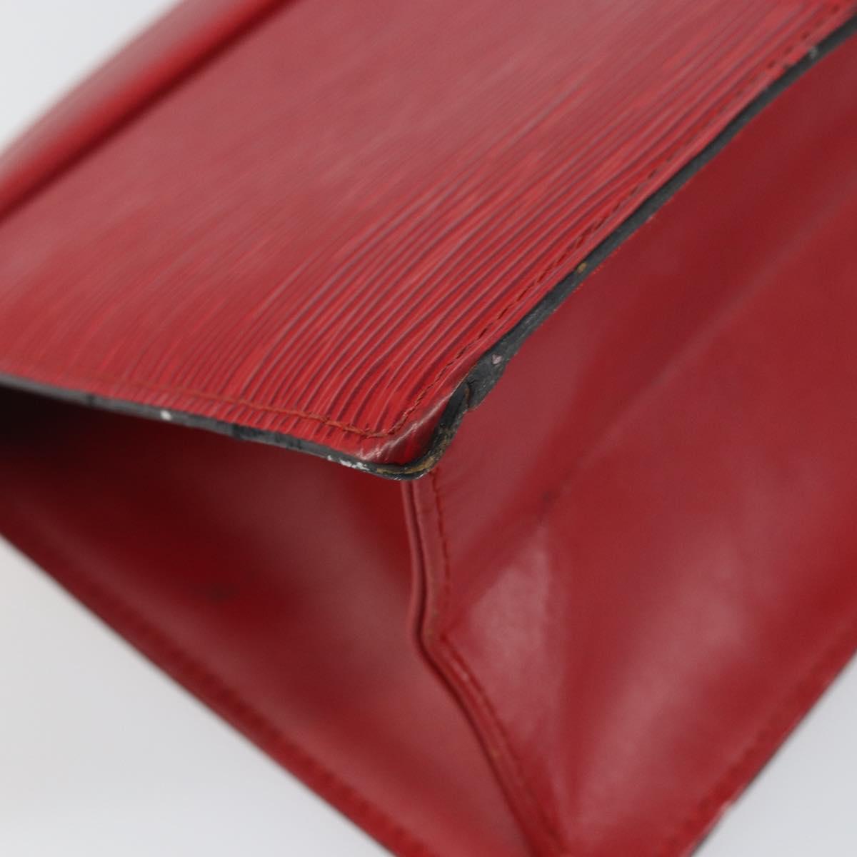 LOUIS VUITTON Epi Trousse Crete Clutch Bag Red M48407 LV Auth BA5996