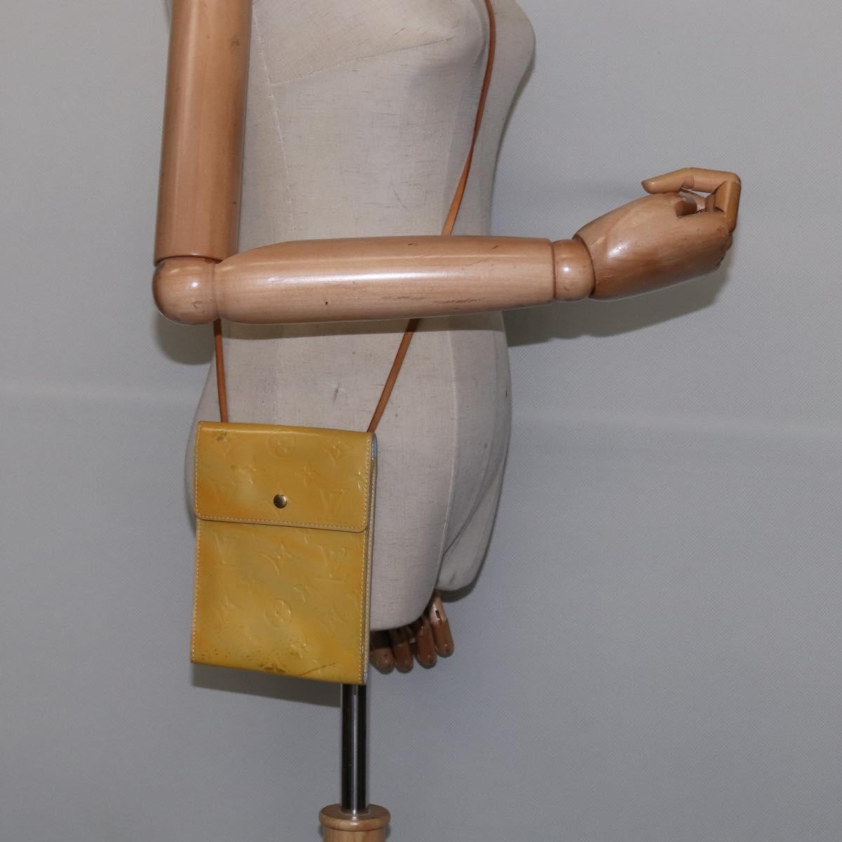 LOUIS VUITTON Monogram Vernis Kenmare Shoulder Bag Gris M91060 LV Auth BA5998