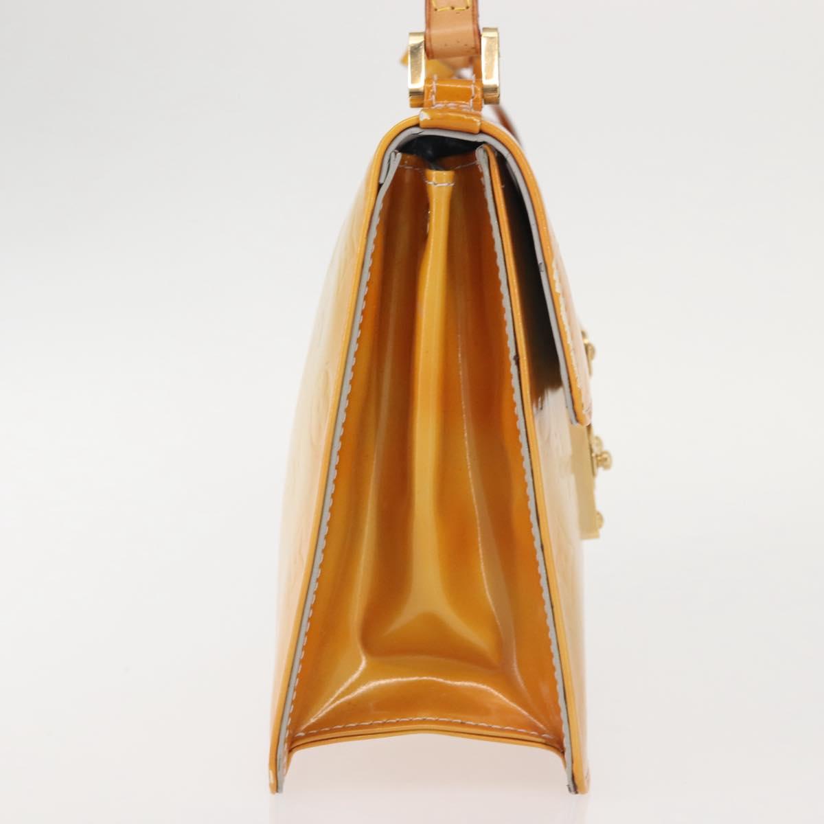 LOUIS VUITTON Monogram Vernis Spring Street Hand Bag Gris M91029 LV Auth BA6002