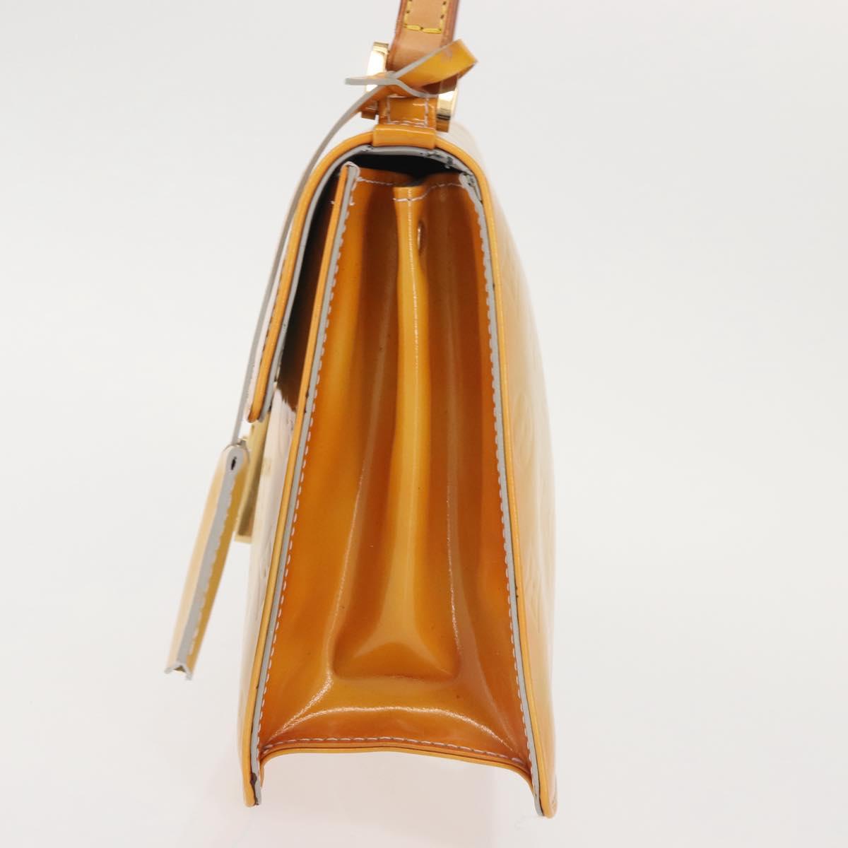 LOUIS VUITTON Monogram Vernis Spring Street Hand Bag Gris M91029 LV Auth BA6002