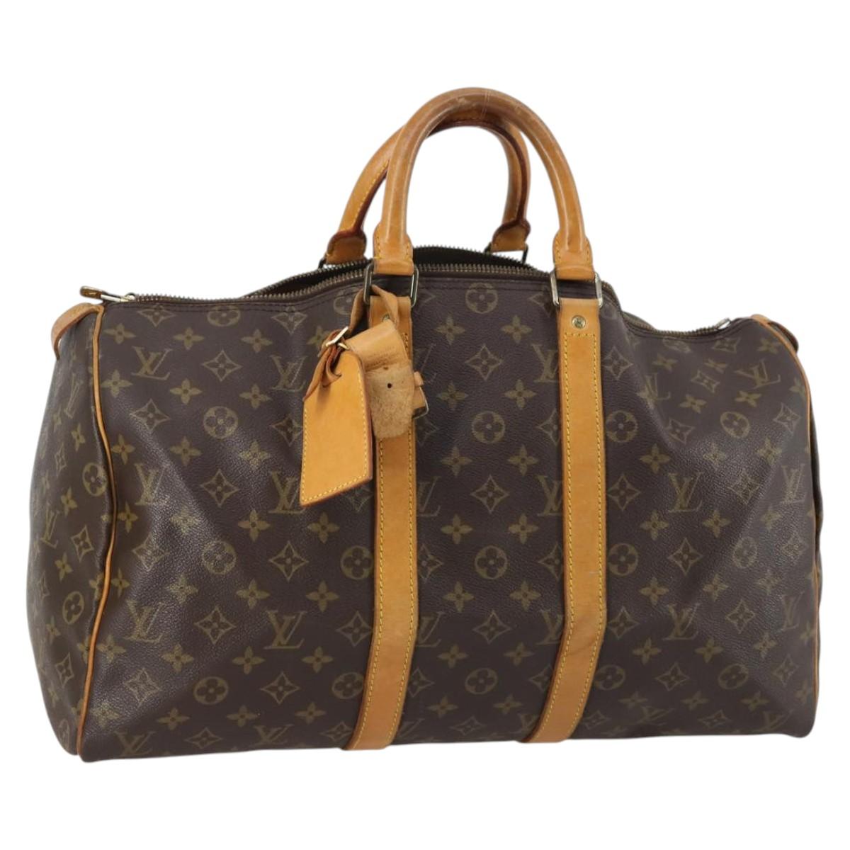 LOUIS VUITTON Monogram Keepall 45 Boston Bag M41428 LV Auth BA6013