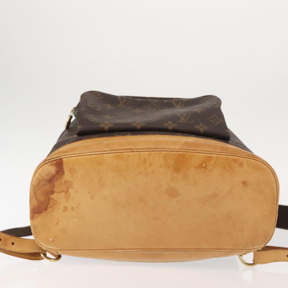 LOUIS VUITTON Monogram Montsouris GM Backpack M51135 LV Auth BA6032