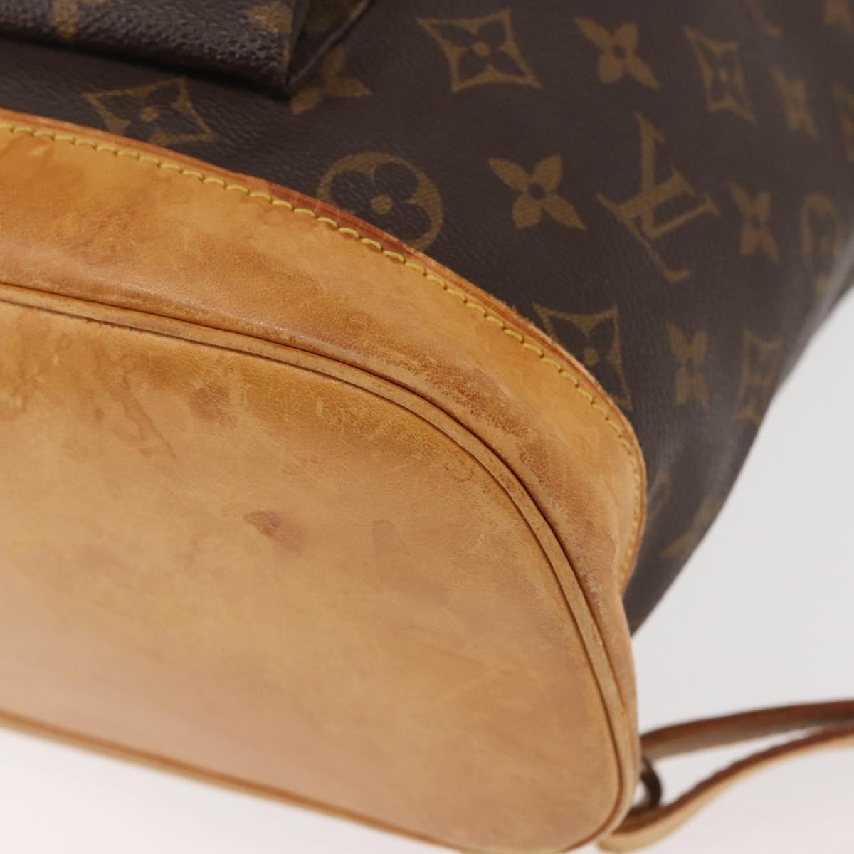 LOUIS VUITTON Monogram Montsouris GM Backpack M51135 LV Auth BA6032