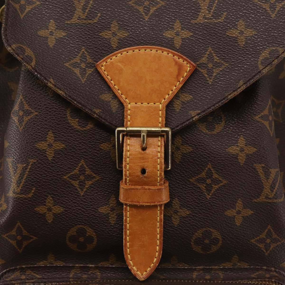 LOUIS VUITTON Monogram Montsouris GM Backpack M51135 LV Auth BA6032