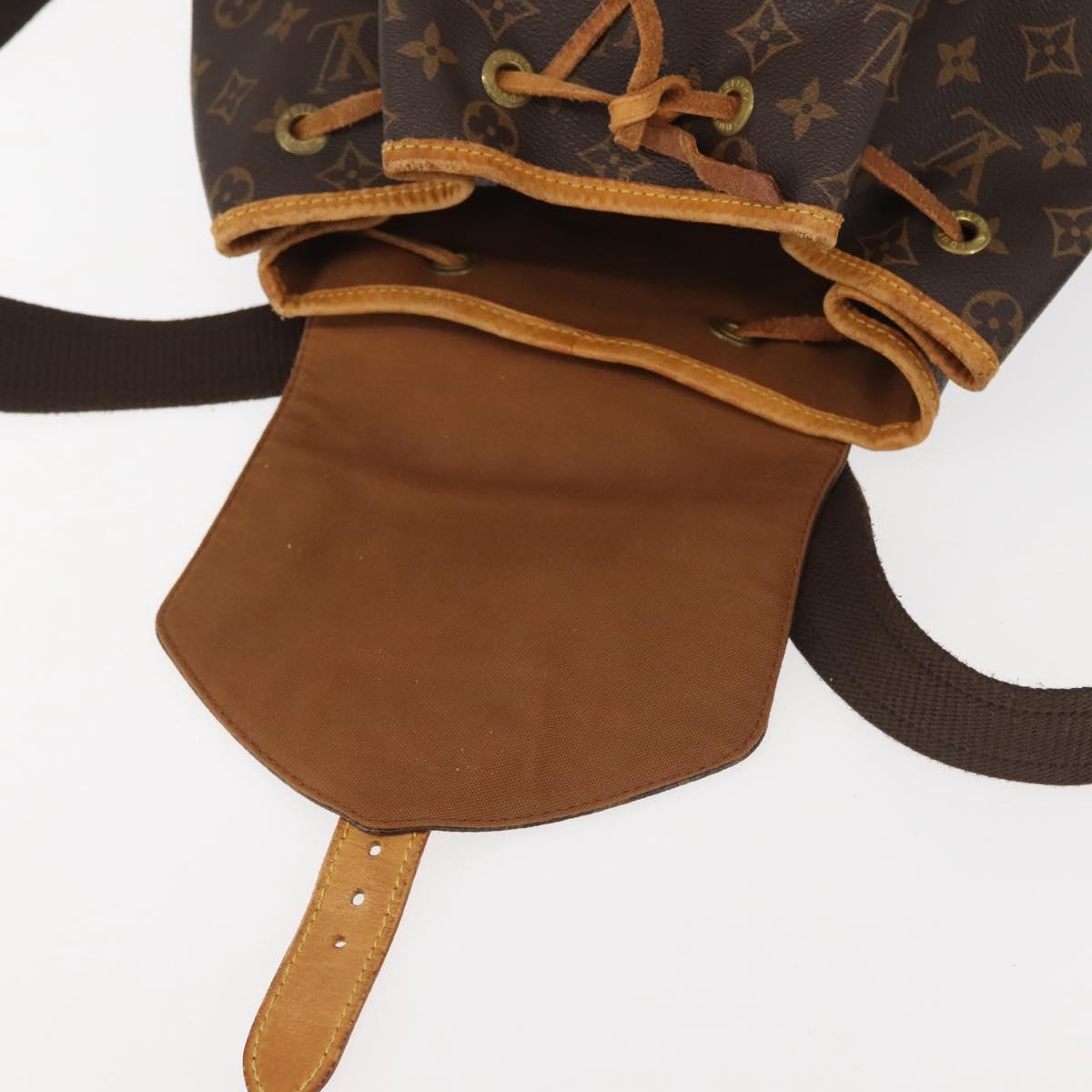 LOUIS VUITTON Monogram Montsouris GM Backpack M51135 LV Auth BA6032
