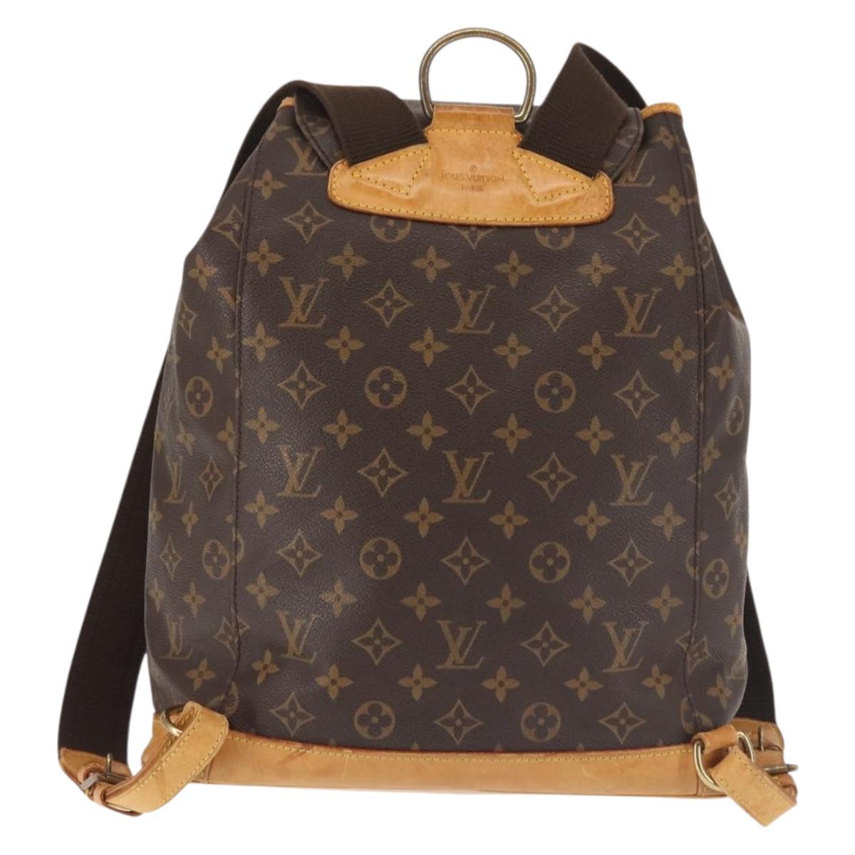 LOUIS VUITTON Monogram Montsouris GM Backpack M51135 LV Auth BA6032