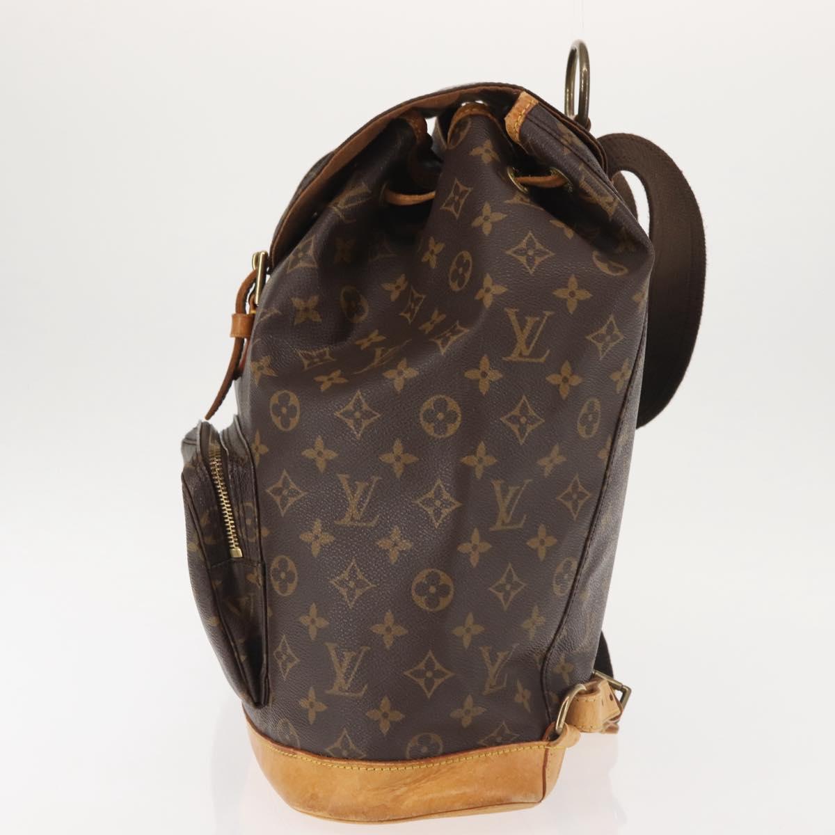 LOUIS VUITTON Monogram Montsouris GM Backpack M51135 LV Auth BA6032