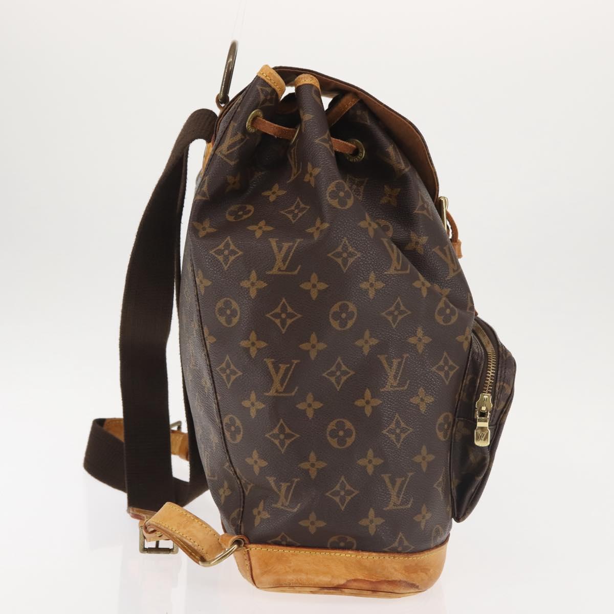LOUIS VUITTON Monogram Montsouris GM Backpack M51135 LV Auth BA6032