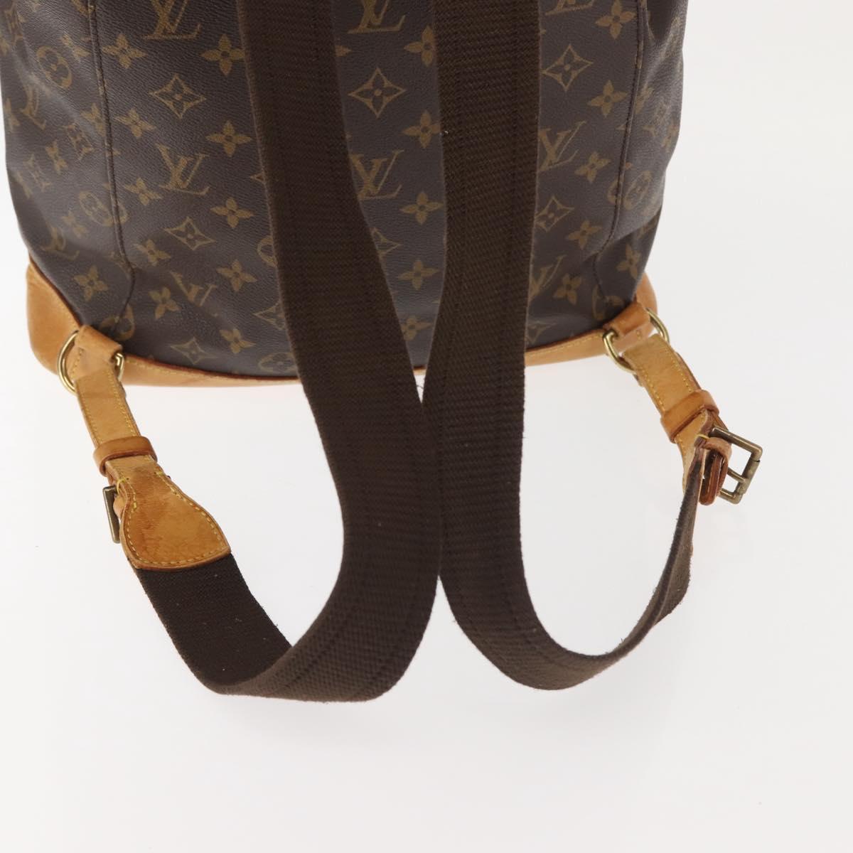 LOUIS VUITTON Monogram Montsouris GM Backpack M51135 LV Auth BA6032