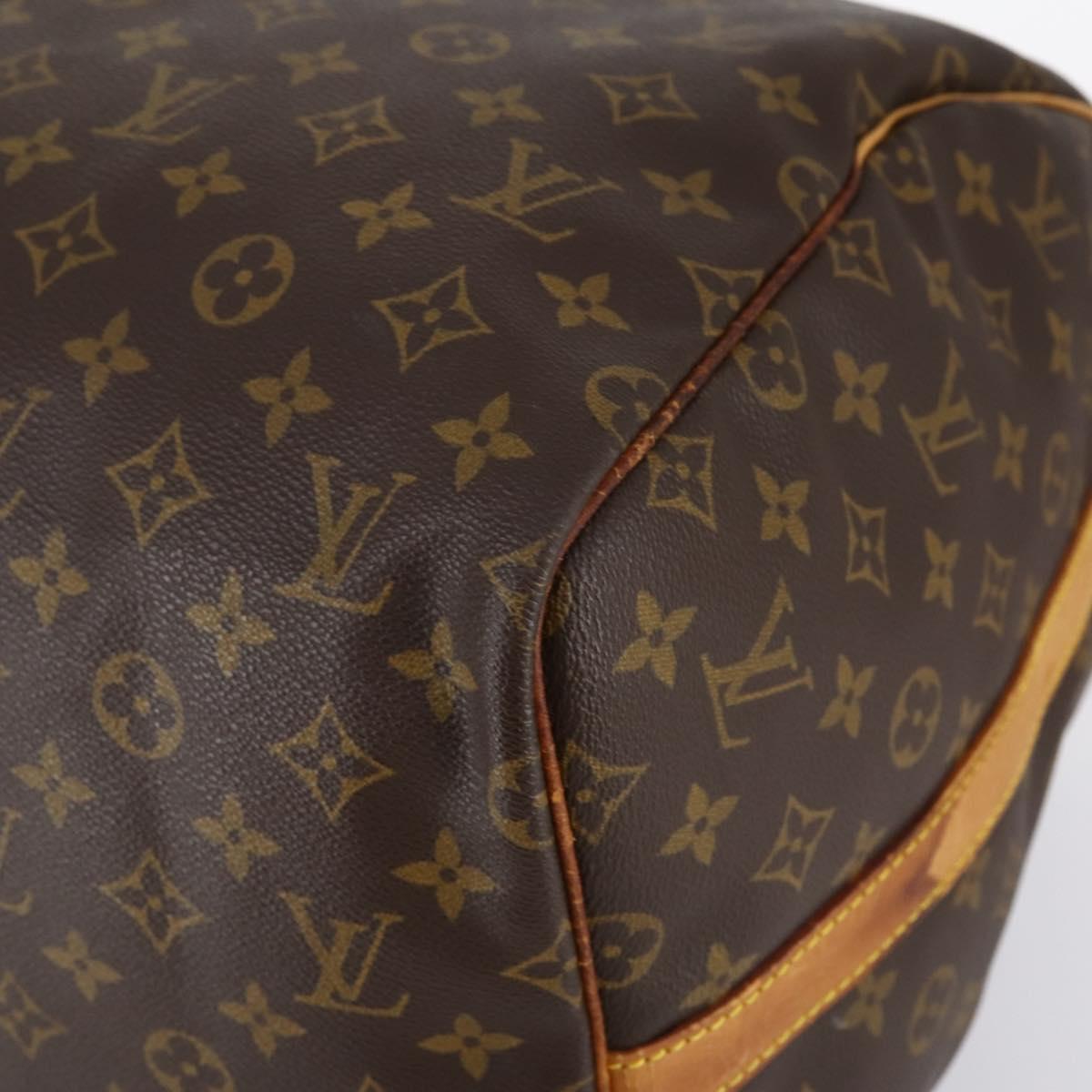LOUIS VUITTON Monogram Keepall Bandouliere 55 Boston Bag M41414 LV Auth BA6044