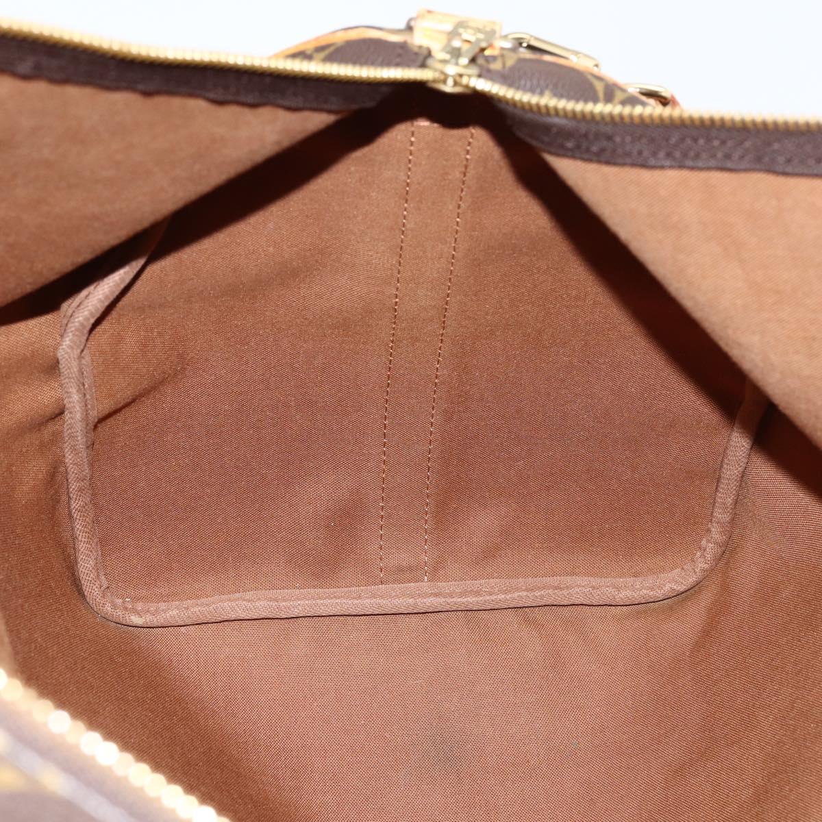 LOUIS VUITTON Monogram Keepall Bandouliere 55 Boston Bag M41414 LV Auth BA6044