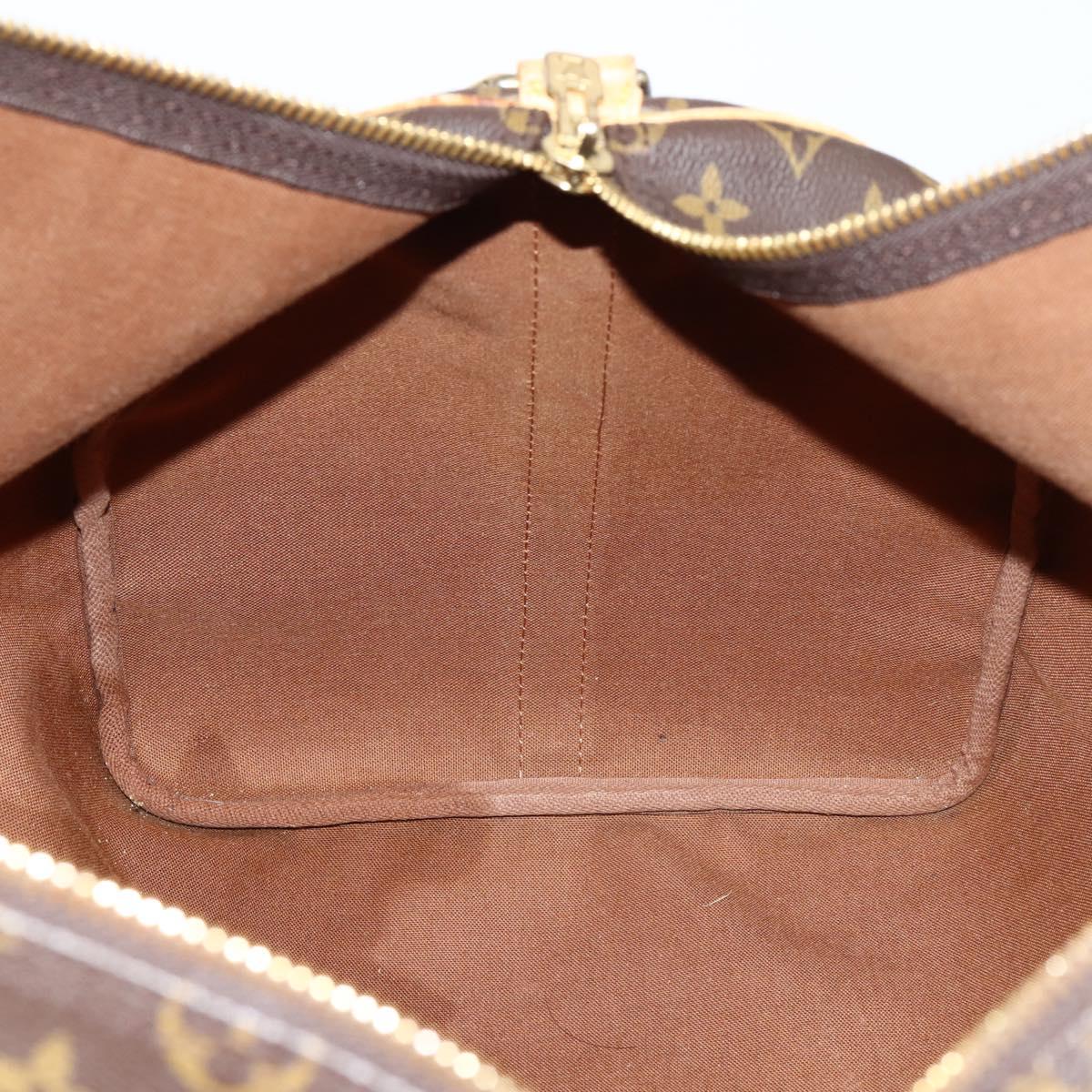 LOUIS VUITTON Monogram Keepall Bandouliere 55 Boston Bag M41414 LV Auth BA6044