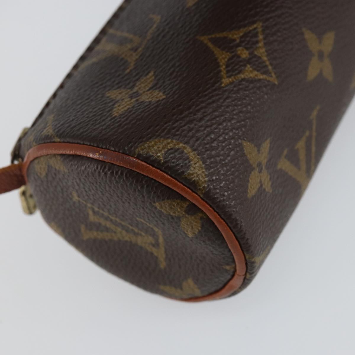 LOUIS VUITTON Monogram Papillon Pouch LV Auth BA6063